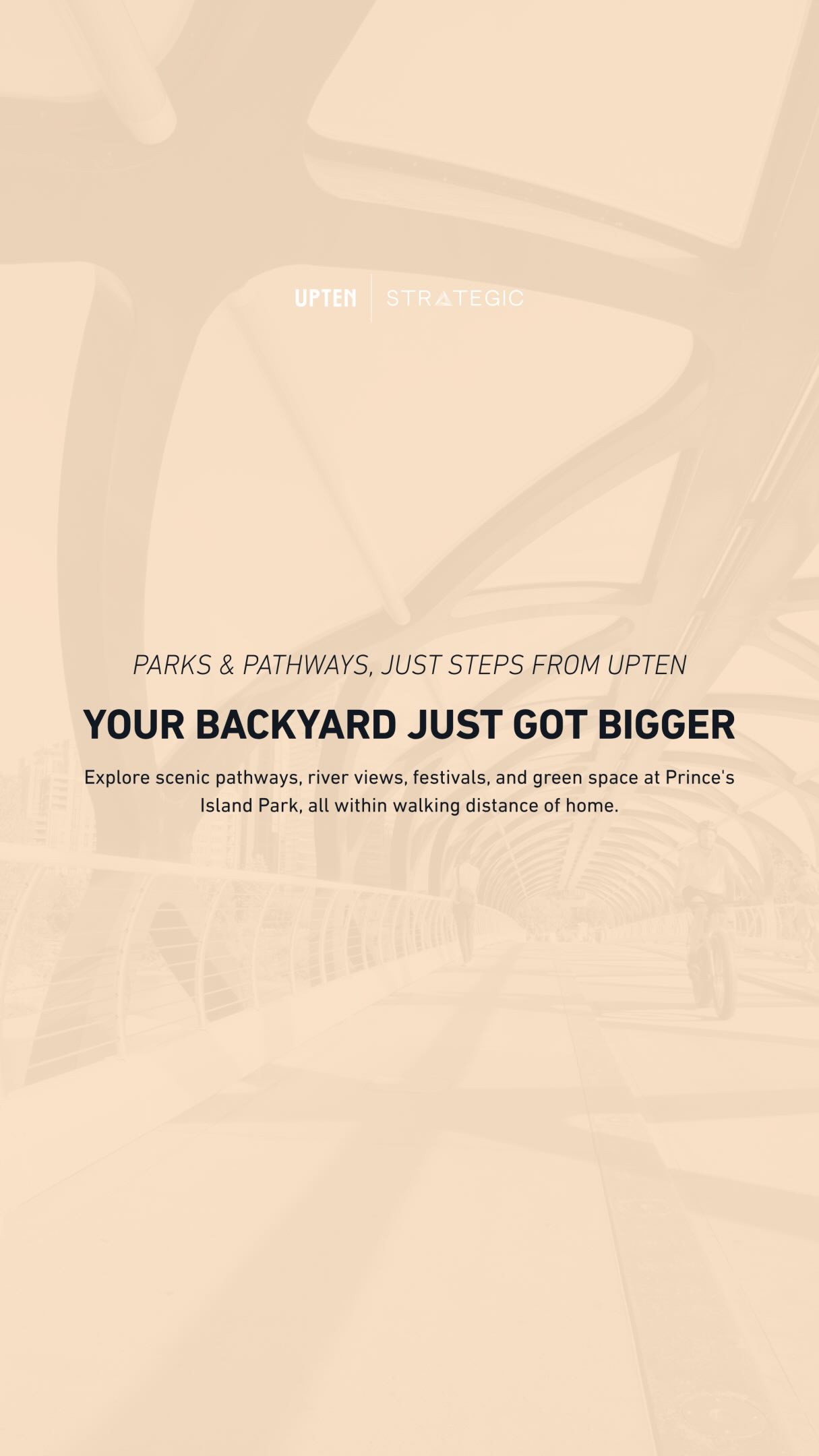 A lunch break walk that turns into an afternoon adventure. 🔍
One of the best parts of living at Upten? Prince’s Island Park is just minutes from your front door.
From riverside pathways and scenic skyline views to festivals, picnic spots, and endless green space, it’s the perfect place to get outside and enjoy everything Calgary has to offer.
#LiveUpten #PrincesIslandPark #CalgaryApartments #BeltlineLiving #YYCLiving
