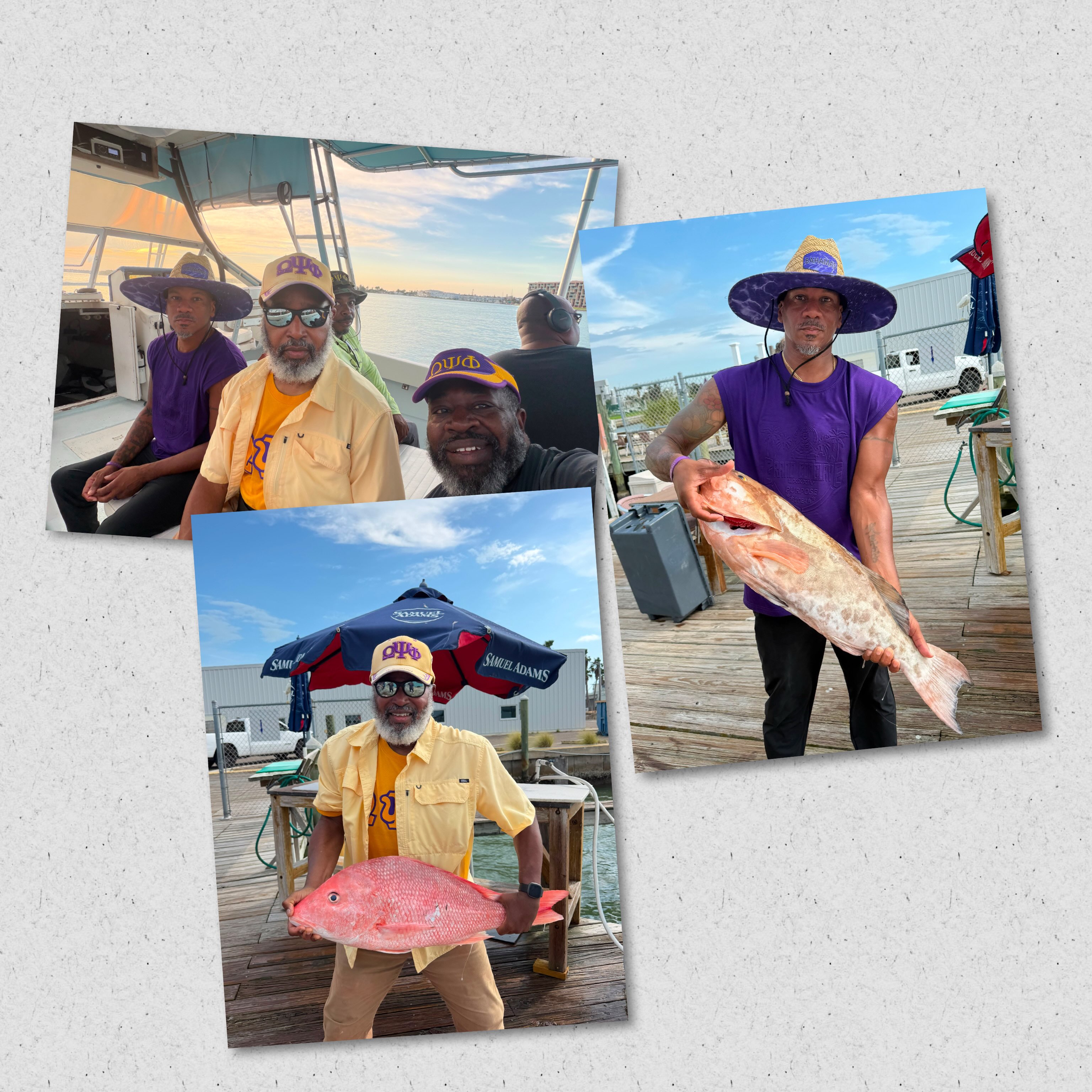 Bruhz on the water, reeling in big catches and even better memories! 🎣🐟 Nothing like fellowship, fresh air, and Purple & Gold wherever we go. ⚡️💜💛
#OmegaPsiPhi #Bruhz #FriendshipIsEssentialToTheSoul #PurpleAndGold #GoneFishing Brotherhood QuePsiPhi