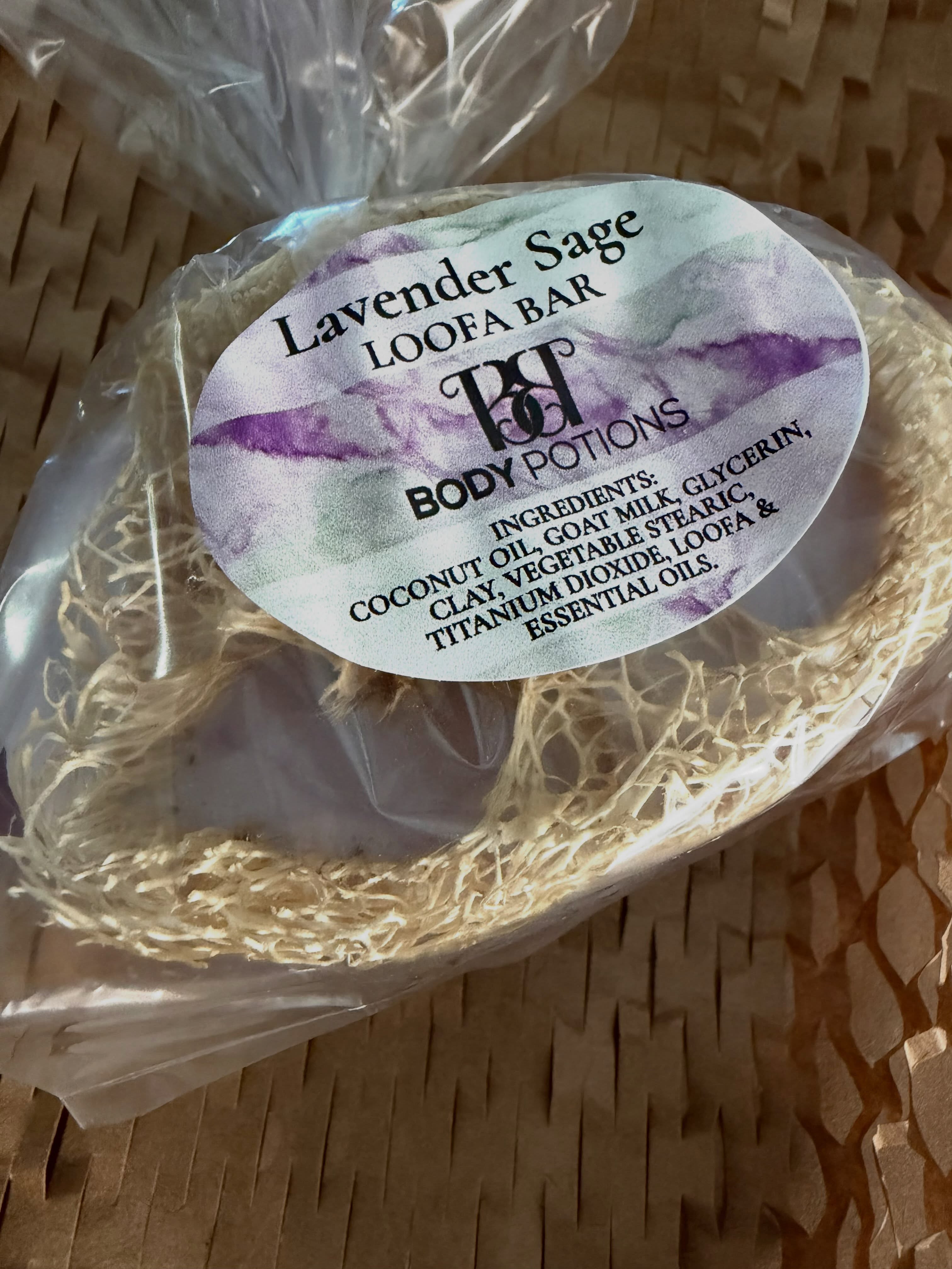 Our new Lavender Sage Loofa Bar. #loofabar #goatmilkbenefits #goatmilksoap #soapmaker @vasquezranch