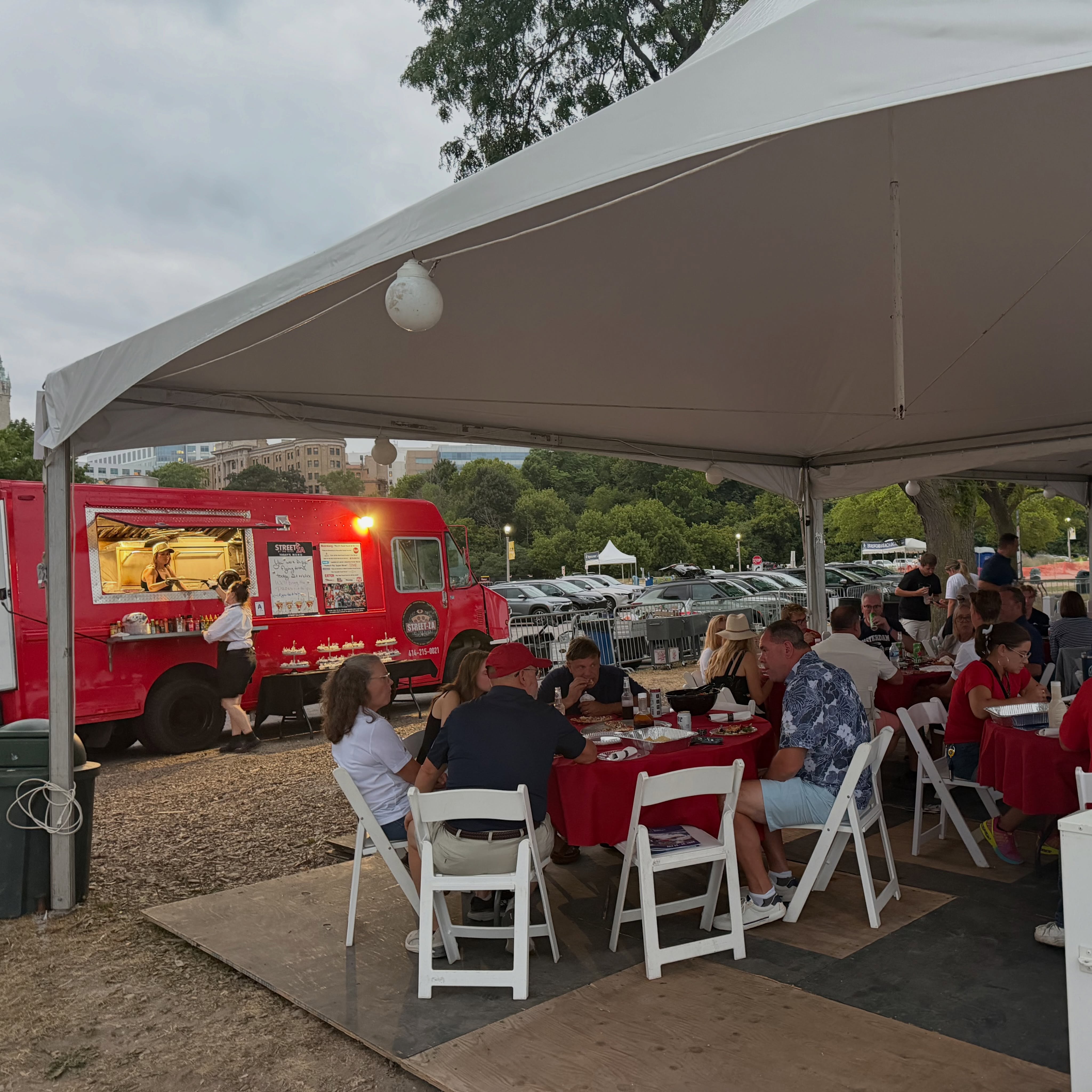 Thanks to the @mkeairandwater Show for having Street-Za serve pizza at the Pilot Party last night. We always appreciate being part of events that bring so many people together and were glad to help feed the pilots and crew after a long day.
Today is the second day of the show, so if you have the chance, head down to the lakefront. If not, just keep an eye on the sky- you’ll probably catch a few of the planes flying overhead throughout the day.
#StreetZaPizza #MilwaukeeAirAndWaterShow #Milwaukee