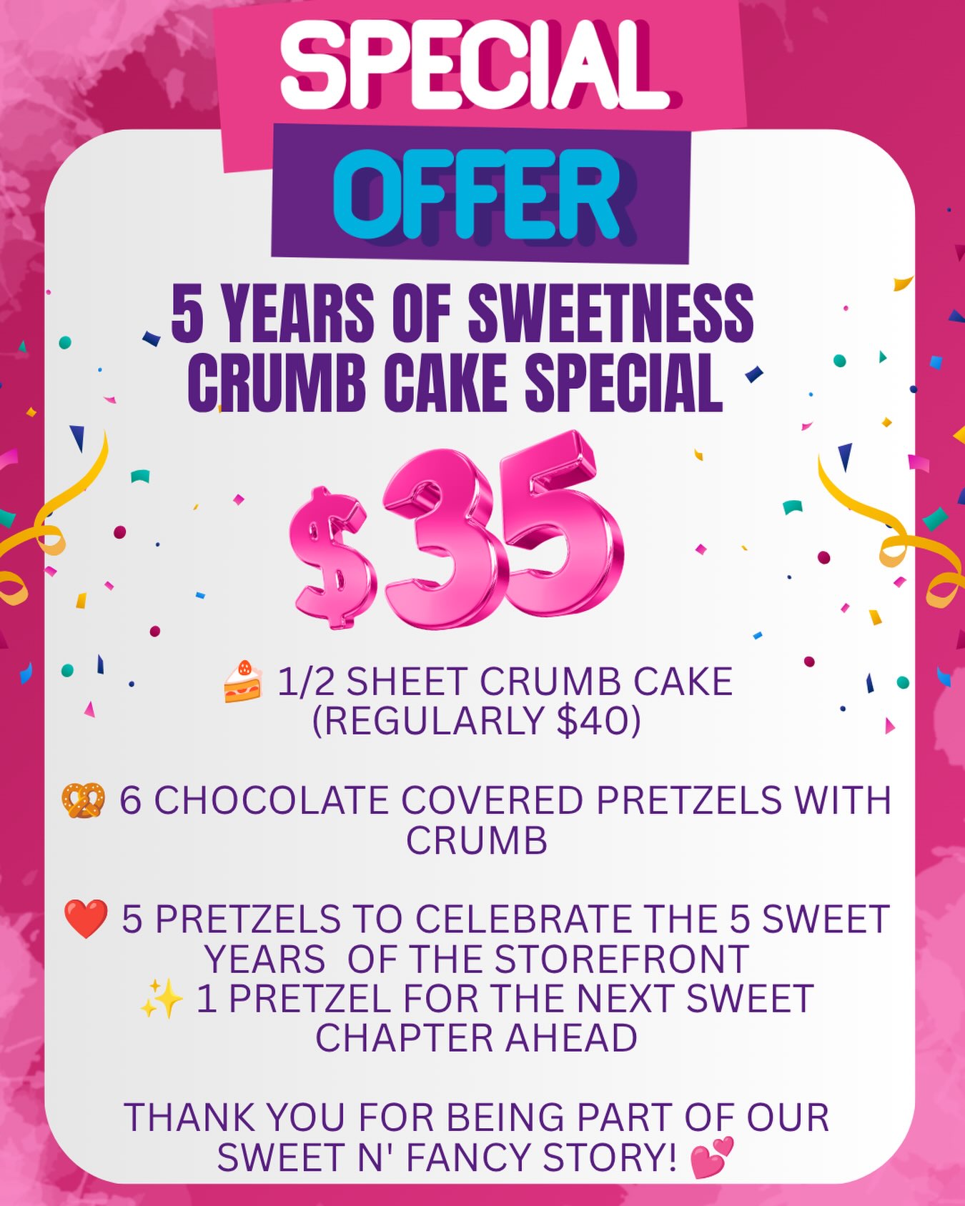 https://www.sweetnfancy.com/online-ordering-1
✨ Available to preorder now on our website!
🛍️Pickup available Thursday, July 30–Sunday, August 2.