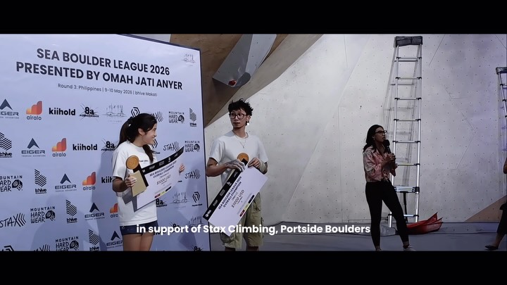 The trophies had been presented. The photos had been taken. Then came one final announcement...
From the very beginning, our vision for SEA Boulder League has never been limited to crowning Southeast Asia’s best climbers. It’s about creating opportunities for our athletes to step onto a bigger stage and showing the world what our region is capable of.
That’s why, together with Portside Boulders and Stax, Joelle and Paul, our SEA Boulder League 2026 Overall Champions, will be heading to Perth, Australia to compete at West Coast Blocs exactly one month from today, on 29 August 2026, with round-trip flights, accommodation, and competition entry fully covered ✈️🌏
This is the next chapter in Joelle and Paul’s journey, from being crowned Southeast Asia’s best to representing our region in another continent!!! 🤯 They’ll step onto the walls at West Coast Blocs carrying not only their own ambitions, but the hopes of a region behind them. We’re proud to be part of that journey, and we hope you’ll join us in cheering them on 🥳
A heartfelt thank you to Portside Boulders and Stax for believing in this vision and partnering with us to make this unforgettable prize a reality. Opportunities like these are only possible because of partners who share our commitment to creating bigger opportunities for Southeast Asian climbers.
Congratulations once again to Joelle and Paul! We can’t wait to see you represent Southeast Asia in Perth 🇦🇺
Inspired to take on the challenge yourself? Registration for West Coast Blocs is now open. Head over to @portsideboulders for all the details and secure your spot!