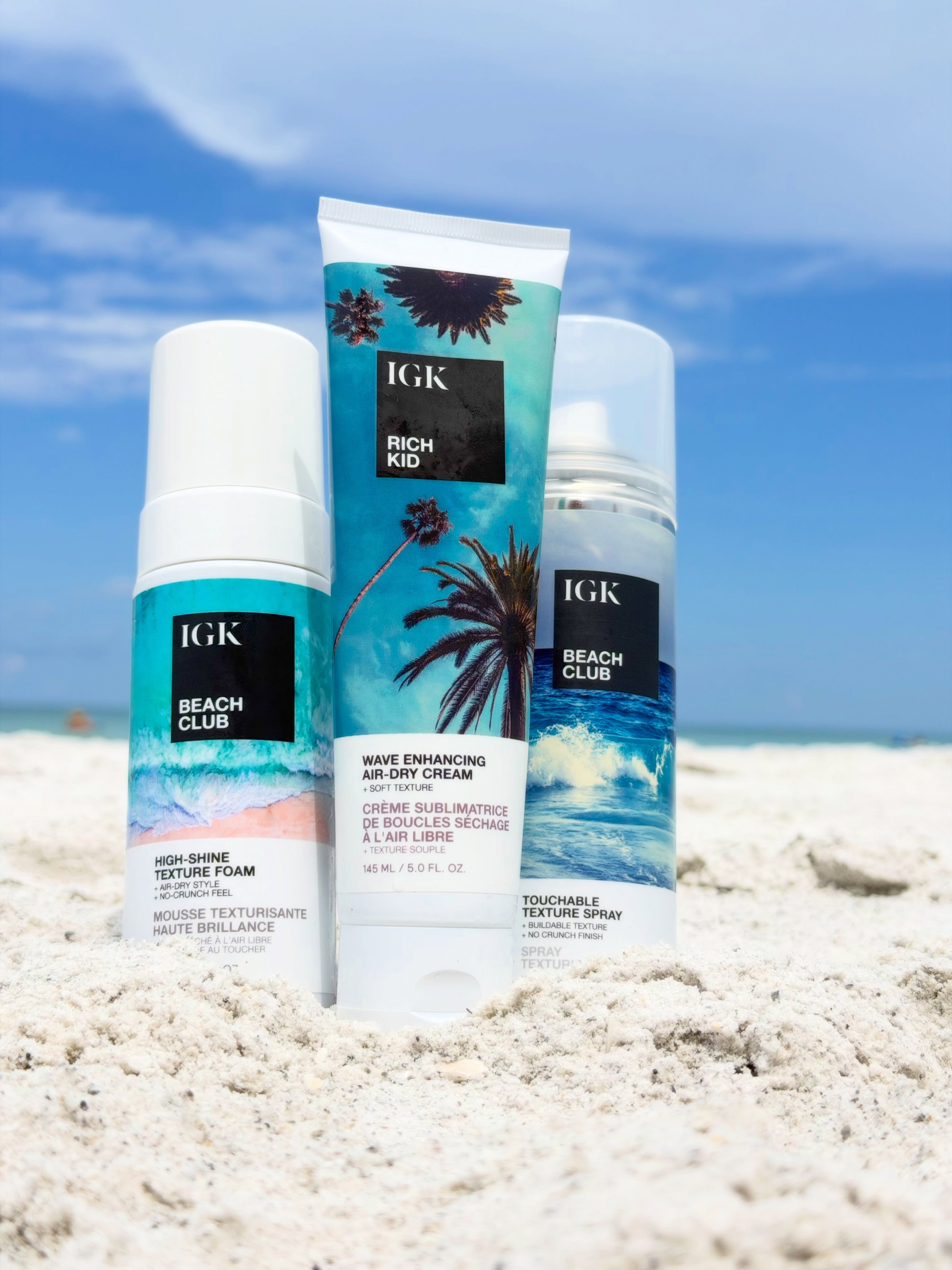Take the beach vibes home with you! 🏖️
Texture and low maintenance hair products for the ultimate Lazy Girl hacks! Simply scrunch and run! 🏃♀️
These gorgeous @igkhair texturizing products are truly the only thing you need for sassy natural style🙌🏼
Now available at @thehivelandolakes