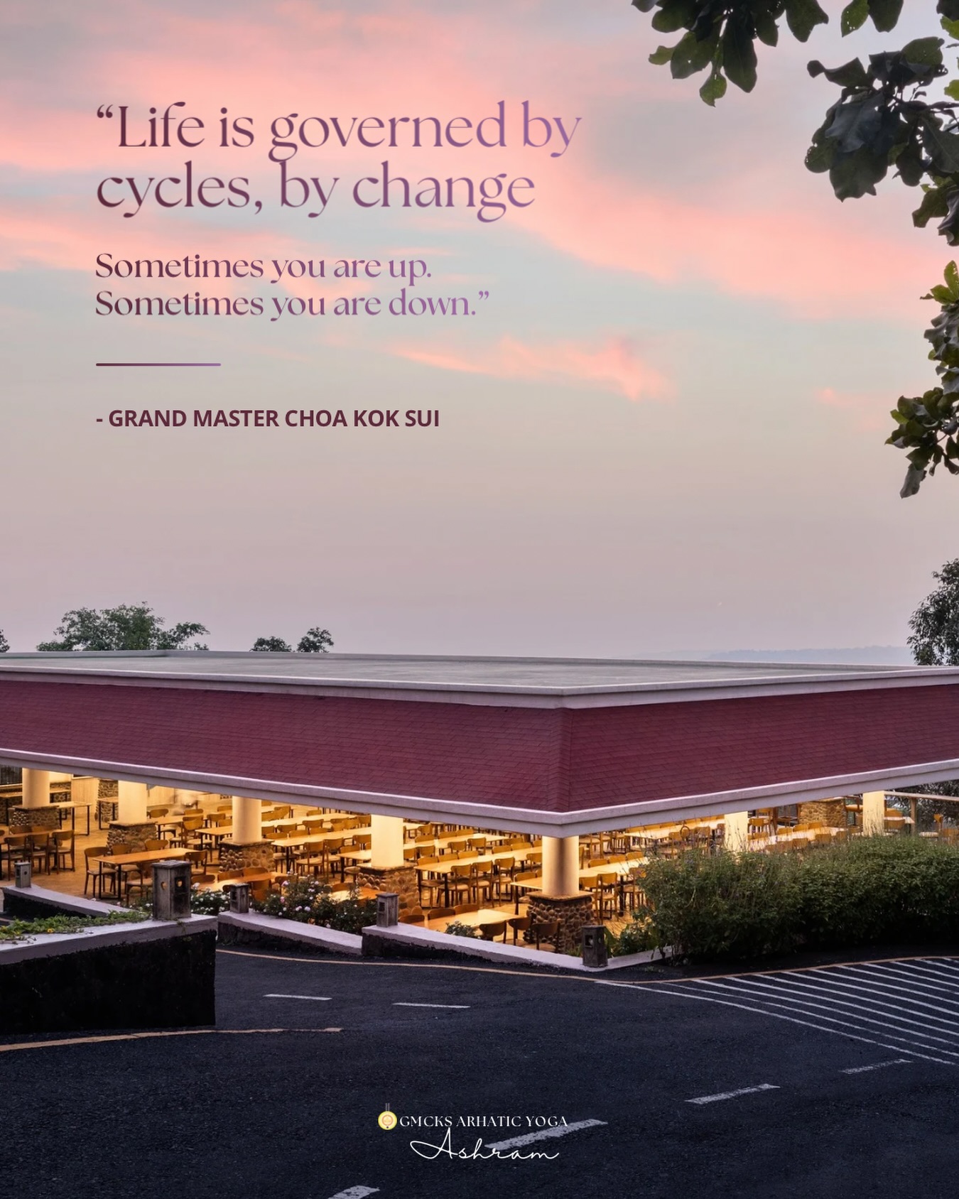 “Life is governed by cycles, by change. Sometimes you are up. Sometimes you are down.”
— Grand Master Choa Kok Sui
Life moves in cycles. Some seasons bring expansion, others invite us to slow down, reflect and grow. 🌿
Through every high and low, there is an opportunity to learn, transform and move forward with greater awareness.
Sometimes, a little stillness is all we need to see the journey differently.
✨ Come experience that stillness at the GMCKS Arhatic Yoga Ashram, a space to reconnect, reflect and deepen your spiritual practice.
Plan your visit and join us at the Ashram
#GMCKS #GrandMasterChoaKokSui #GMCKSAshram #ArhaticYoga #SpiritualGrowth SpiritualJourney InnerPeace Meditation
