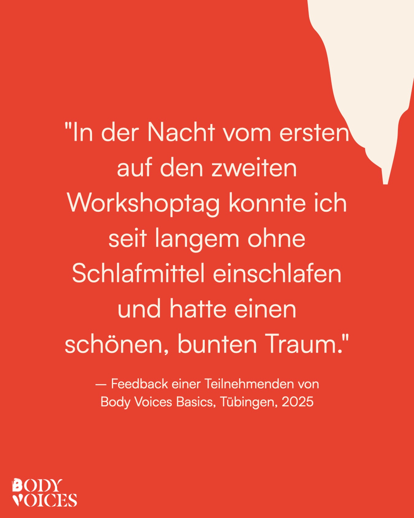 Schlafen. Einfach schlafen – ohne Hilfsmittel, ohne Kampf. Für viele Überlebende ist das keine Selbstverständlichkeit.
Und dann dieser Moment: Der Körper lässt los. Die Nacht wird ruhig. Ein bunter Traum.
Manchmal zeigt sich Heilung in den leisesten Momenten.
