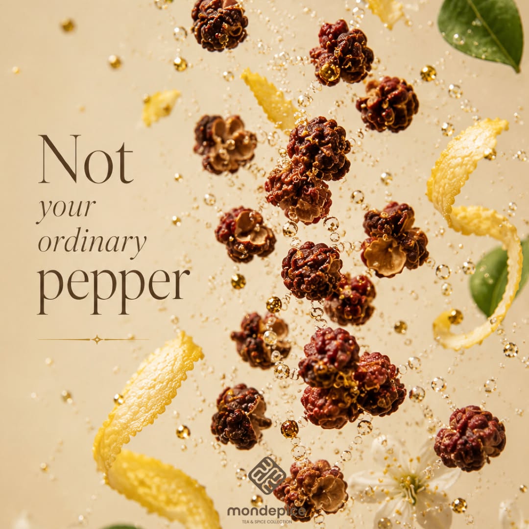 Sichuan Pepper isn't spicy like black pepper.
It's floral, citrusy, and leaves a delicate tingling sensation that transforms every bite.
Try it on:
✨ Asian dishes
🍓 Fresh fruit
🥂 Even a glass of Champagne.
Link in our story