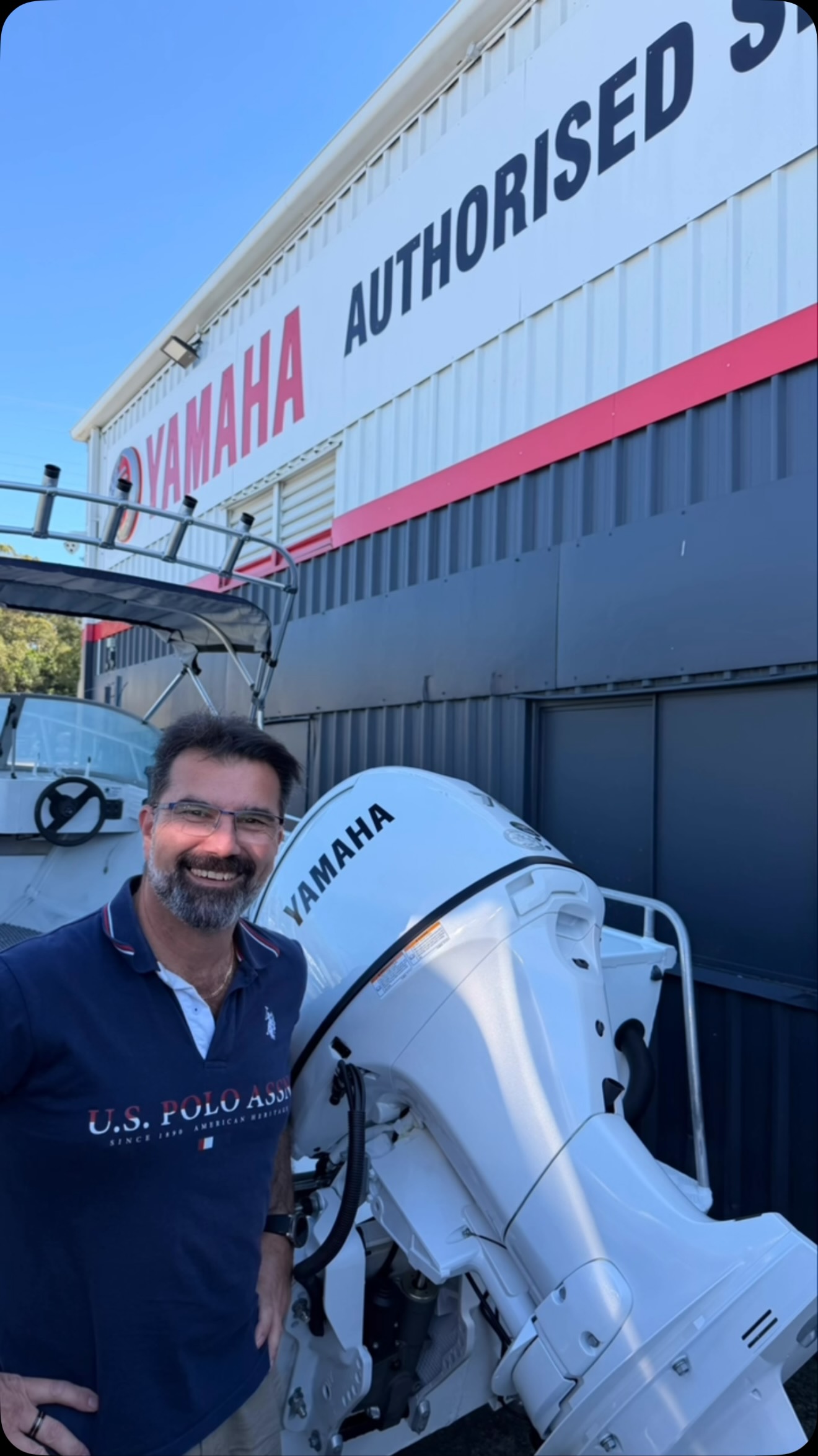 One happy guy, congrats Doug on the New Power Yamaha 70hp in stunning Pearl white. Enjoy. #marinecareqld #yamahaoutboardsaustralia #99problems #revsyourheart #reliabilitystartshere