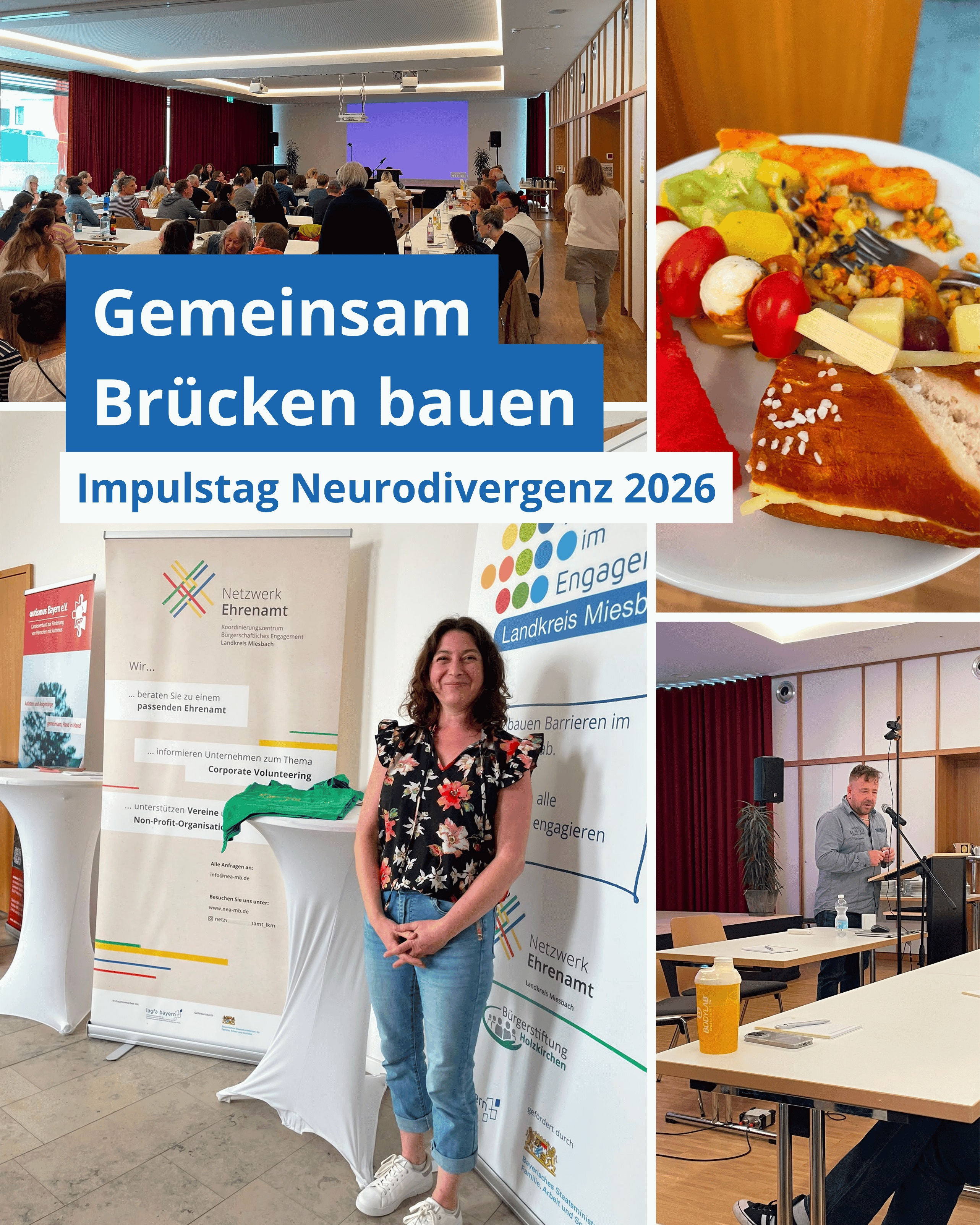 🧠 Impulstag Neurodivergenz in Miesbach
Am 19.07. war unsere Projektleiterin Svenja Killius mit unserem Projekt „Inklusion im Engagement“ beim ersten Impulstag Neurodivergenz in Miesbach dabei.
Was bedeutet Neurodivergenz eigentlich?
Neurodivergenz beschreibt eine natürliche neurologische Vielfalt. Das Gehirn nimmt Reize und Informationen unterschiedlich auf und verarbeitet sie auf eigene Weise.
Dazu gehören beispielsweise:
• Autismus
• ADHS
• Legasthenie und Dyslexie
Neurodivergenz beschreibt keine Krankheit, sondern eine andere Art, Reize wahrzunehmen und Informationen zu verarbeiten.
Als Netzwerkpartner haben wir diese wichtige Veranstaltung für Eltern, Betroffene und Fachkräfte sehr gerne organisatorisch und finanziell unterstützt. Selbsthilfegruppen werden von Ehrenamtlichen getragen und schaffen wichtige Räume für Austausch und Unterstützung. Auch solche Veranstaltungen werden oft mit viel persönlichem Einsatz rein ehrenamtlich auf die Beine gestellt.
Wie können Veranstaltungen für neurodivergente Menschen barriereärmer gestaltet werden?
Ein zentraler Baustein sind reizarme Rückzugsräume, also leise Bereiche ohne grelles Licht und mit wenig visueller Ablenkung. Genauso wichtig ist zum Beispiel eine gute Beschilderung vor Ort.
Unser Service für dich:
• Du möchtest eigene
Veranstaltungen barriereärmer gestalten?
• Oder stößt du im Ehrenamt immer wieder an Hürden?
Melde dich bei uns. Wir beraten, vermitteln und unterstützen dich gerne.
Vielen Dank an die Organisator:innen der Systemsprenger SHG Hausham sowie an alle Referent:innen für den wertvollen Austausch.
📸 Fotos: Svenja Killius (Projektleitung „Inklusion im Engagement“, Landkreis Miesbach)
Das Projekt „Inklusion im Engagement“ ist ein Projekt der lagfa bayern e.V. und wird gefördert durch das Bayerische Staatsministerium für Familie, Arbeit und Soziales.
#InklusionImEngagement #Ehrenamt #Inklusion #Neurodivergenz
@systemsprenger_shg
@eutb.badtoelz.miesbach
@anthojo.lounge.holzkirchen
@dr.huelya
@autismus.bayern
@autisplus