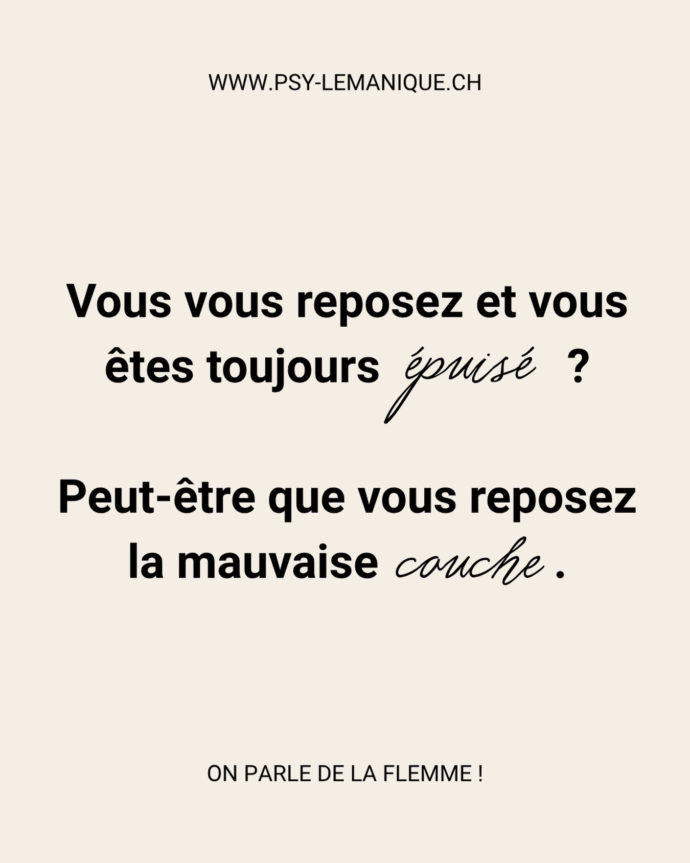 Vous vous reposez… et vous êtes toujours épuisé ? Peut-être que vous ne reposez pas la bonne couche.
On parle souvent de la fatigue comme si elle n’en formait qu’une. Pourtant, il en existe plusieurs.
Il y a la fatigue physique, après un effort. La fatigue cognitive, après des heures de concentration. La fatigue émotionnelle, après des journées chargées en émotions. Et la fatigue motivationnelle, quand on a perdu l’élan ou le sens de ce que l’on fait.
Les neurosciences montrent que ces fatigues ne reposent pas sur les mêmes mécanismes. Elles ne récupèrent donc pas de la même façon.
C’est le piège des vacances : on soigne souvent toutes les fatigues avec le même remède. On dort davantage, on s’allonge, on ralentit. C’est parfait si le corps est épuisé. Mais si c’est votre attention, vos émotions ou votre motivation qui sont à bout, le sommeil ne suffira pas.
C’est pourquoi on peut rentrer de vacances avec un corps reposé… mais une tête toujours saturée.
La vraie question n’est peut-être pas : « Est-ce que je me repose assez ? » mais plutôt : « Quelle partie de moi est fatiguée ? »
Identifier la bonne fatigue, c’est déjà commencer à mieux récupérer.
Votre psy préférée, qui vous souhaite de viser juste dans le repos.
#fatigue #santémentale #neurosciences #repos #récupération psychiatrie