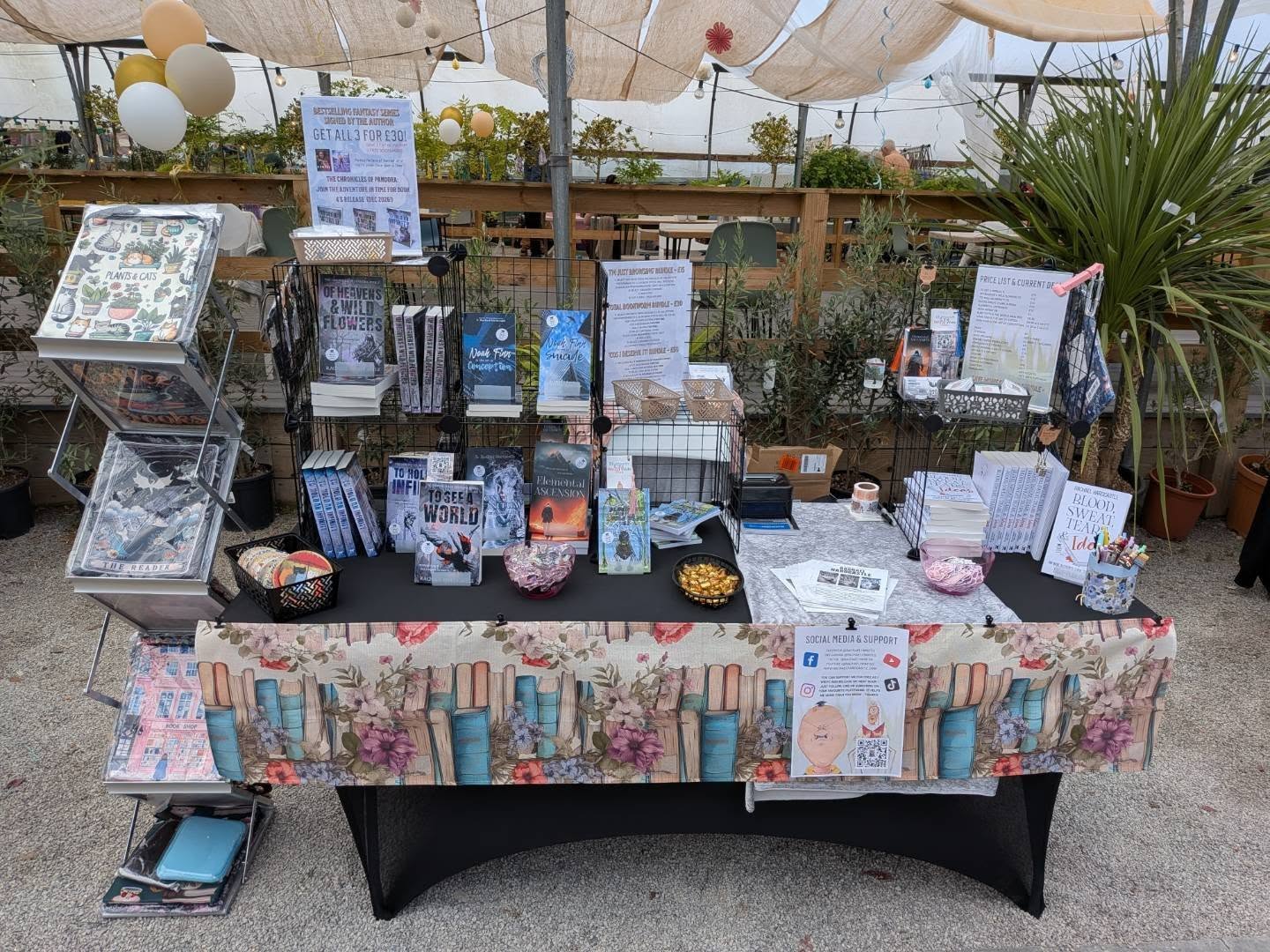 All set up for today's fair! #indieauthor #indieauthorsofinstagram
