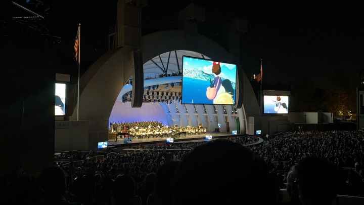 Just a couple clips from the Joe Hisaishi and LA Phil show at the Bowl last week… Just cause. Deeply inspiring night of music. Definitely cried a few times. #StudioGhibli #HollywoodBowl