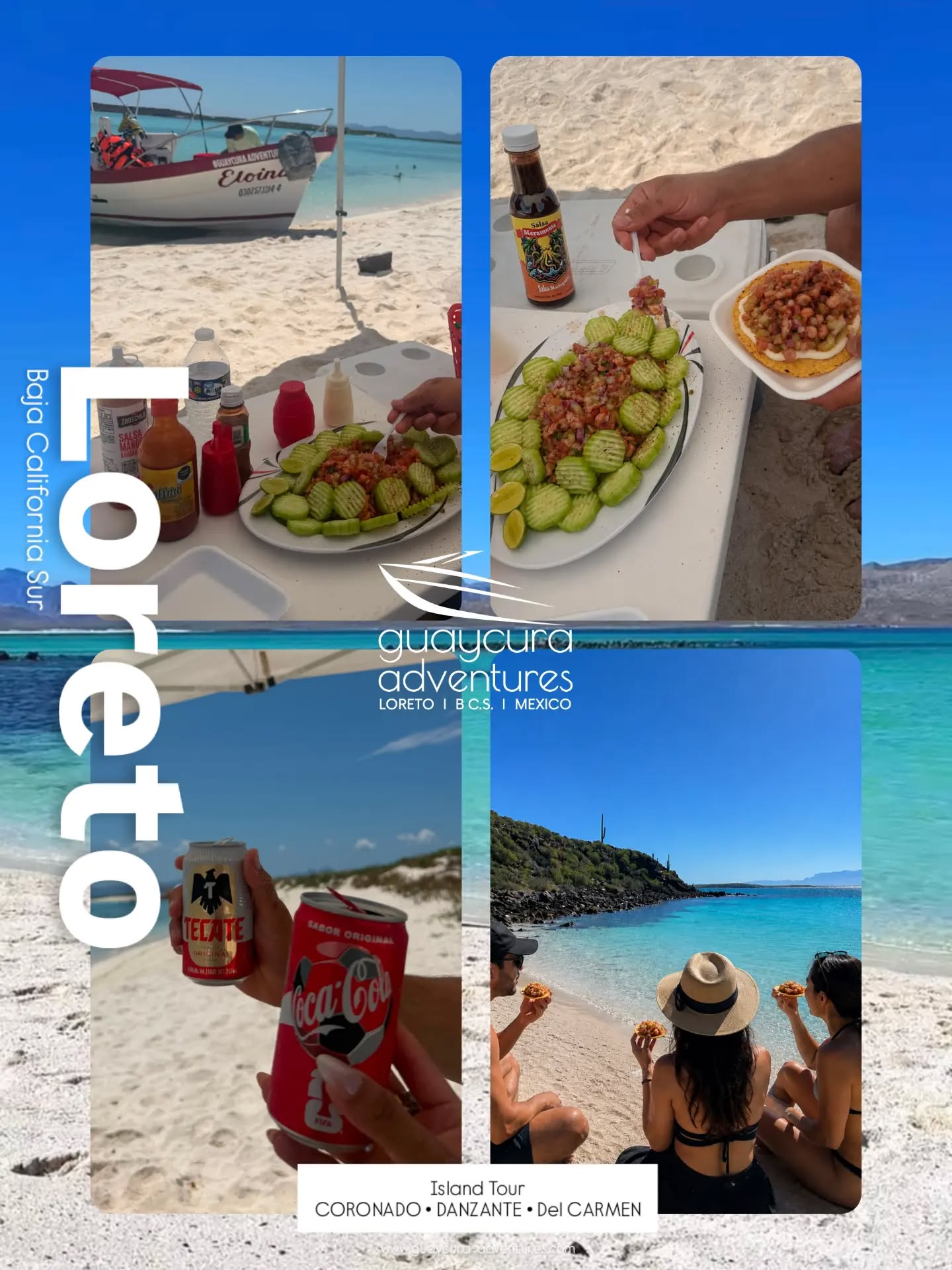 Discover the magic in Loreto, BCS.
¡Un detalle que hace toda la diferencia! 🌶️🐟
En Guaycura Adventures queremos que disfrutes cada momento de tu aventura… ¡incluyendo el lunch!
Ahora acompañamos nuestro delicioso ceviche de pescado con esta exquisita salsa, perfecta para darle un toque extra de sabor. 😋
Nuestro box lunch incluye:
🌯 Burrito de carne deshebrada
🌯 Burrito de frijol
🥔 Papas fritas (Sabritas)
🥜 Barra de fruta (Nature Valley o All Bran)
🐟 Delicioso ceviche de pescado con salsa para disfrutarlo al máximo
Porque una gran experiencia también se vive a la hora de comer. 💙
📲 Reserva tu próxima aventura con nosotros y disfruta de cada detalle.
🌐 www.guaycura-adventures.com
#GuaycuraAdventures #LoretoBCS #MarDeCortes #Ceviche #boxlunch