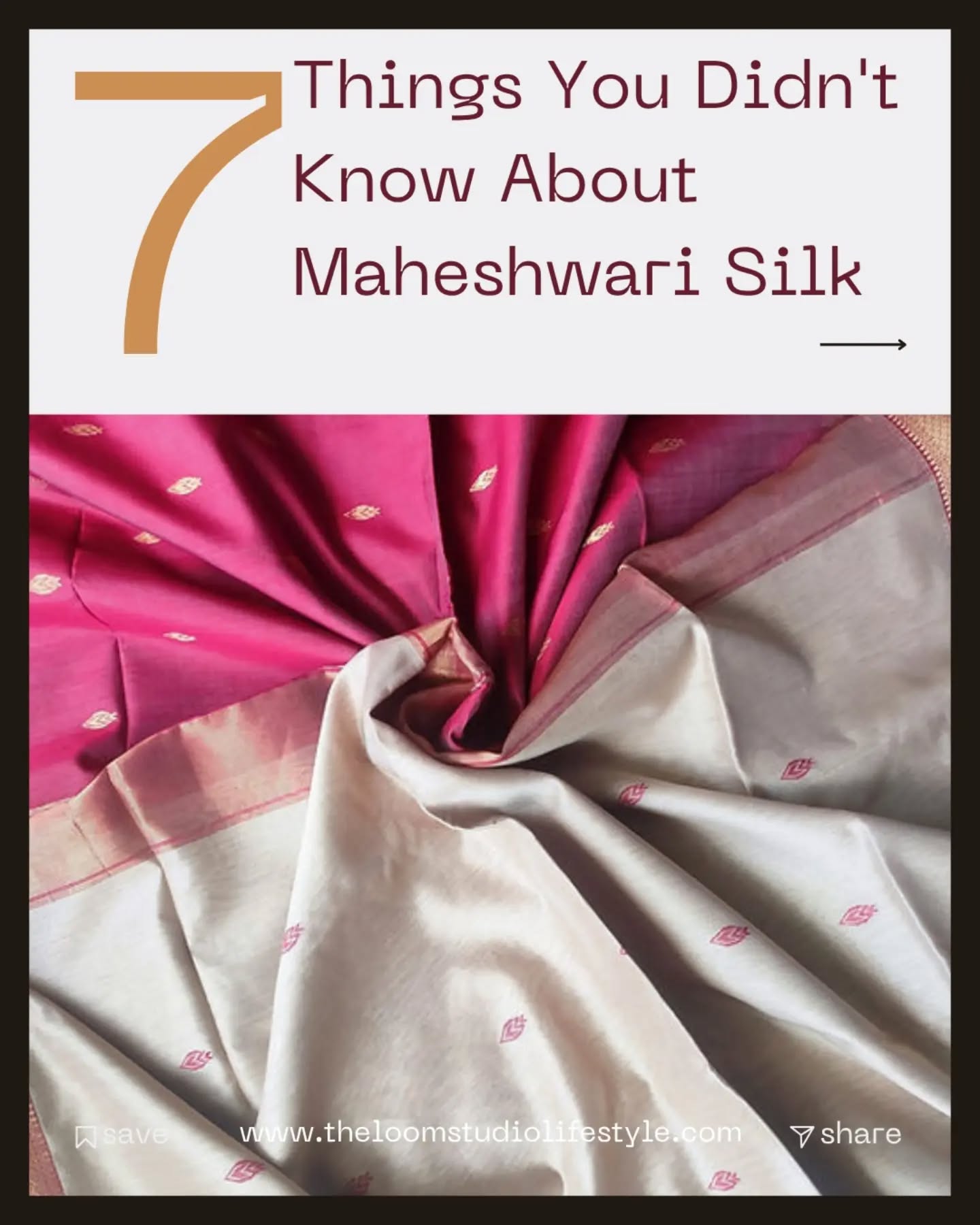 Did you know your Maheshwari saree carries over 250 years of royal history? 👑✨
It's not just a saree—it's a piece of India's living heritage.
Explore our authentic maheshwari silk collection at www.theloomstudiolifestyle.com
( fun facts, maheshwari silk saree, know your craft, slow fashion, sarees in India, the loom studio)
#handloomlove #sareesofinstagram #indiantextiles #sareecollection #fashionstyle