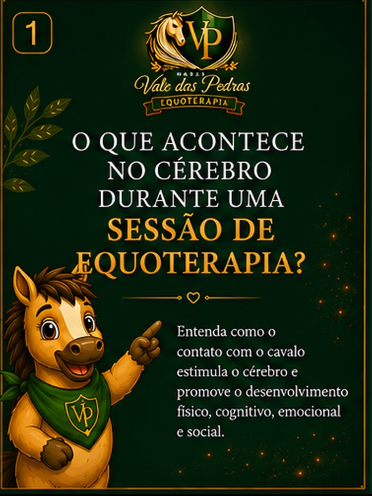 🐴 O que acontece no cérebro durante uma sessão de Equoterapia?
Você já parou para pensar que o movimento do cavalo pode gerar uma série de estímulos no corpo e no cérebro?
Durante a sessão de Equoterapia, o movimento tridimensional do cavalo proporciona estímulos sensoriais e motores que podem contribuir para o desenvolvimento do equilíbrio, postura, coordenação, atenção, planejamento motor e outras habilidades.
Além do movimento, existe algo muito importante: a conexão com o cavalo. A interação favorece experiências de confiança, segurança, vínculo e bem-estar.
Neste carrossel, o Pedrinho explica de forma simples como esses estímulos podem acontecer durante uma sessão. 💚
👉 Deslize até o final e descubra o impacto da Equoterapia no desenvolvimento físico, cognitivo, emocional e social.
📍 Haras Vale das Pedras | Itupeva/SP
📲 WhatsApp: (11) 97851-9997
💬 Agora queremos saber: qual desses benefícios você não conhecia?
📌 Salve este carrossel para consultar depois.
📤 Compartilhe com alguém que precisa conhecer a Equoterapia.
#andebrasil #BenefíciosDaEquoterapia #EquoterapiaBrasil #HarasValeDasPedras #EquoterapiaItupeva