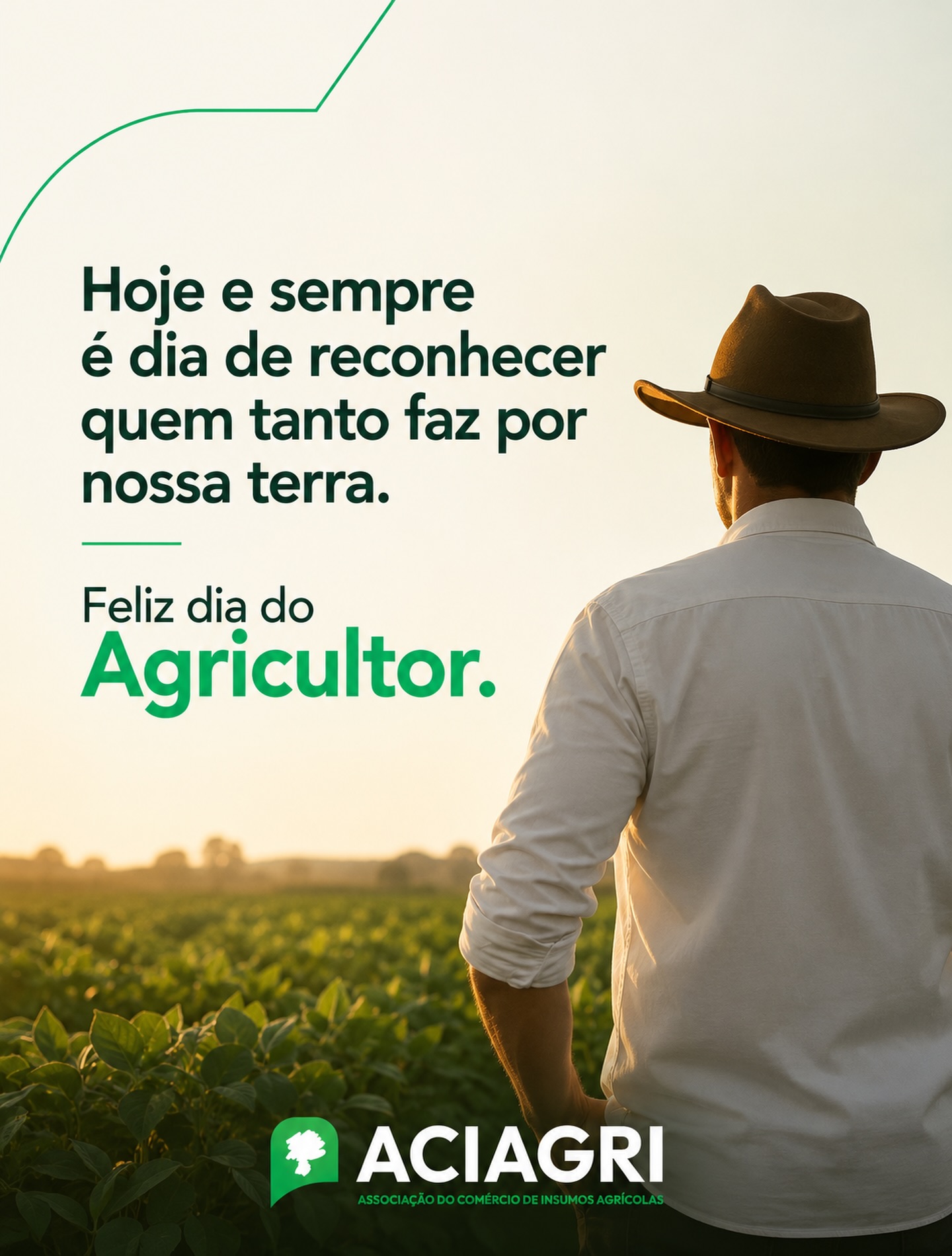 Hoje é dia do Agricultor e aqui está o nosso reconhecimento e homenagem à todos os trabalhadores do campo, que tanto fazem por nossa terra. 🌱🚜
ACIAGRI - Força que representa! ✊