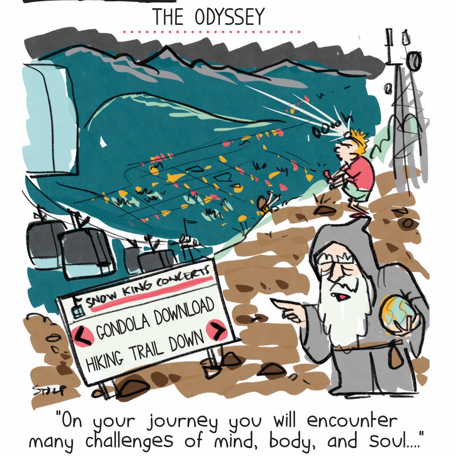 Beware the perils and the siren song
#theodyssey #snowking #jacksonhole #festivallife #comic