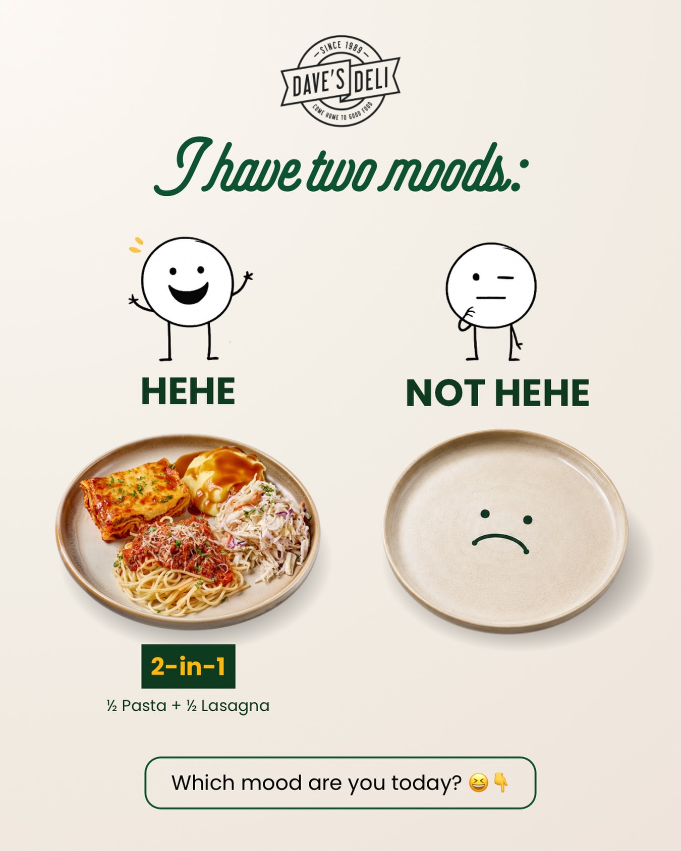 FriYAY calls for comfort food. 😌🍴
HEHE or NOT HEHE?
#DavesDeli #FridayFeels #FoodMood #ComfortFood #WeekendEats