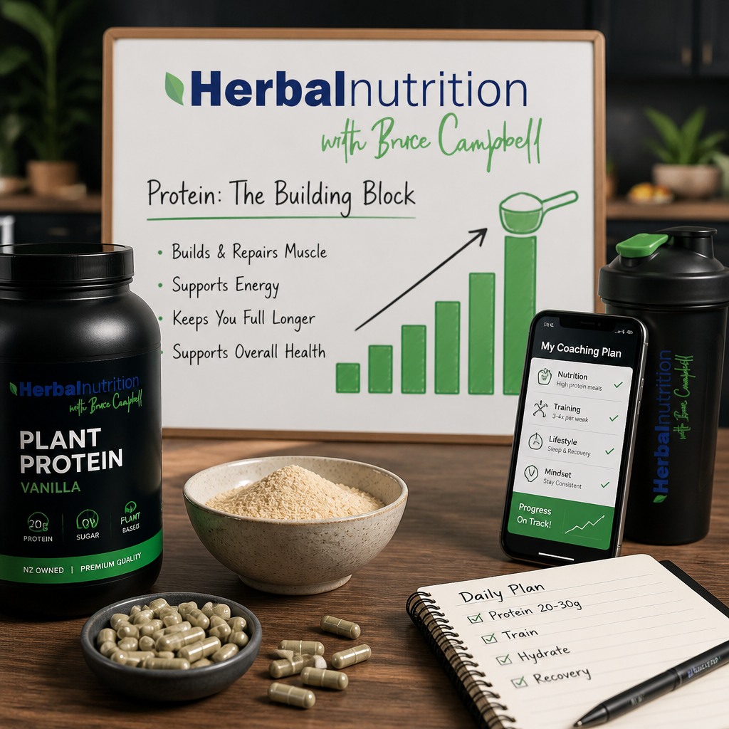 Science-backed nutrition made simple. We focus on protein prioritisation, plant-forward supplements, and coached support so you get results that fit your life - whether you’re aiming to lose weight or boost performance. Small, consistent changes add up: start with a protein at each meal, consider targeted supplements, and get support from our coaches to stay on track. Ready to feel stronger and more energized? Link in bio 💪🌿✨
#HerbalNutrition #NZHealth #FuelForPerformance #EverydayWellness #ProteinPower #PlantBasedSupport #CoachedSuccess #HealthyHabits