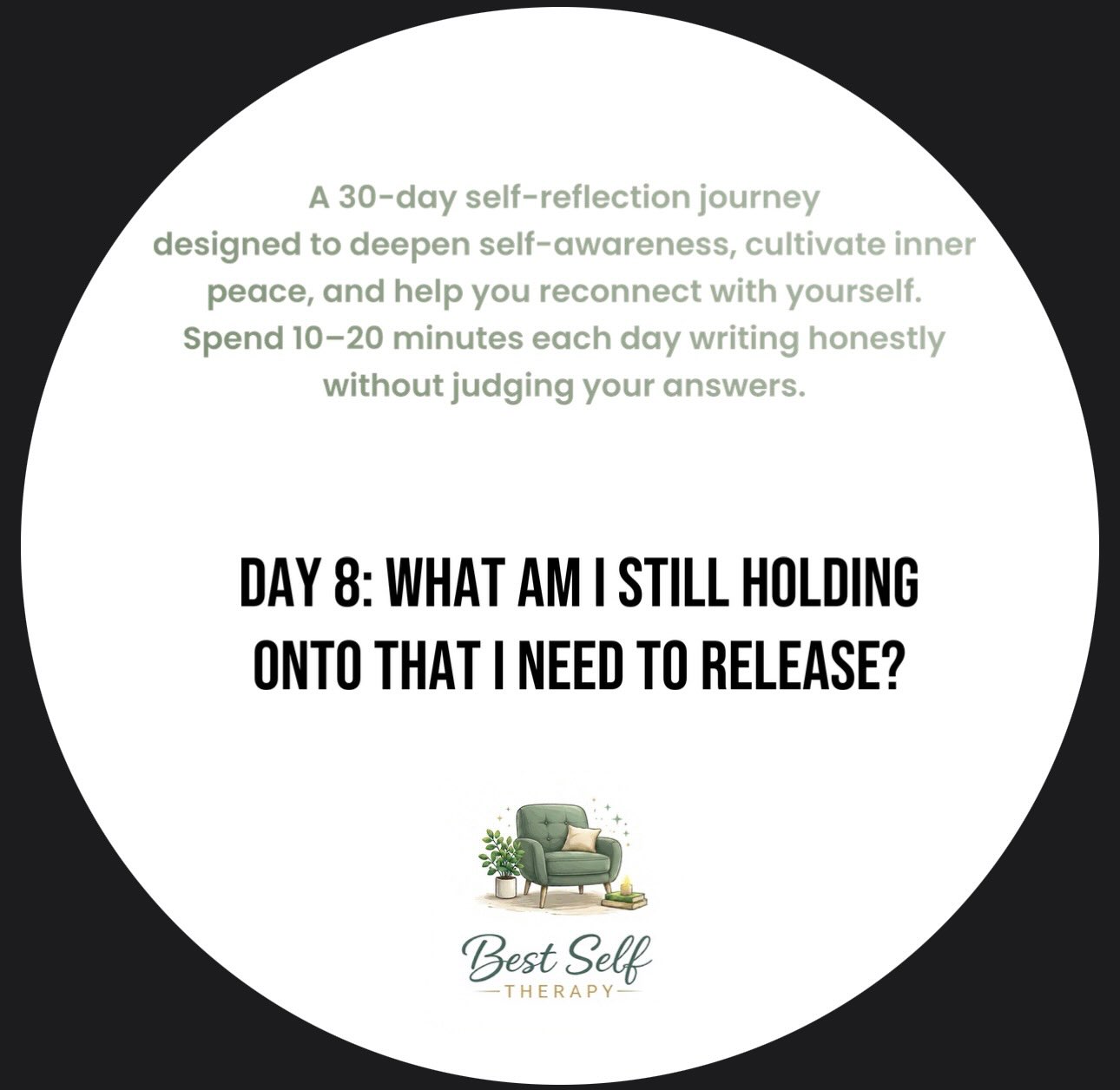 …
Day 8: What am I still holding onto that I need to release?
#mentalhealthawareness #journaling #selfawareness #clearingspace #insight