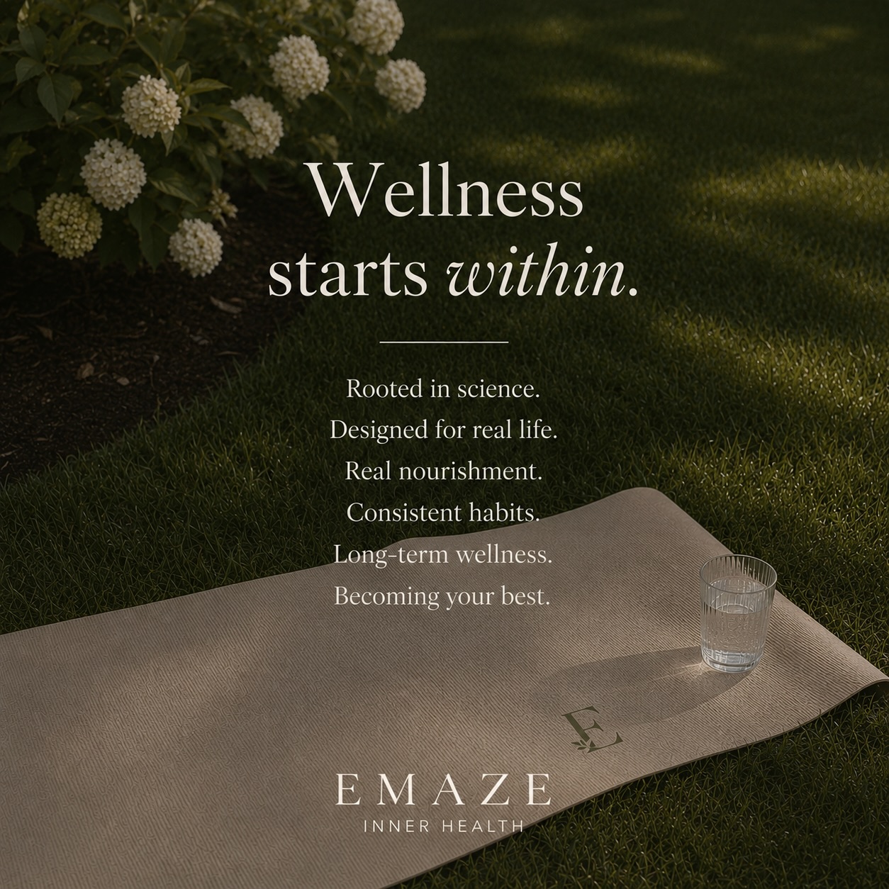 Wellness isn’t built in a day. It’s a lifestyle through the small choices you make every day.
Looking after your body isn’t about chasing perfection or the latest trend. It’s about giving it the nutrients, movement, rest and support it needs to thrive.
At Emaze Inner Health, we believe wellness starts within through evidence-based nutrition, consistent habits and a realistic approach that fits into everyday life.
feeling your best isn’t a quick fix. It’s something you build. 🤍