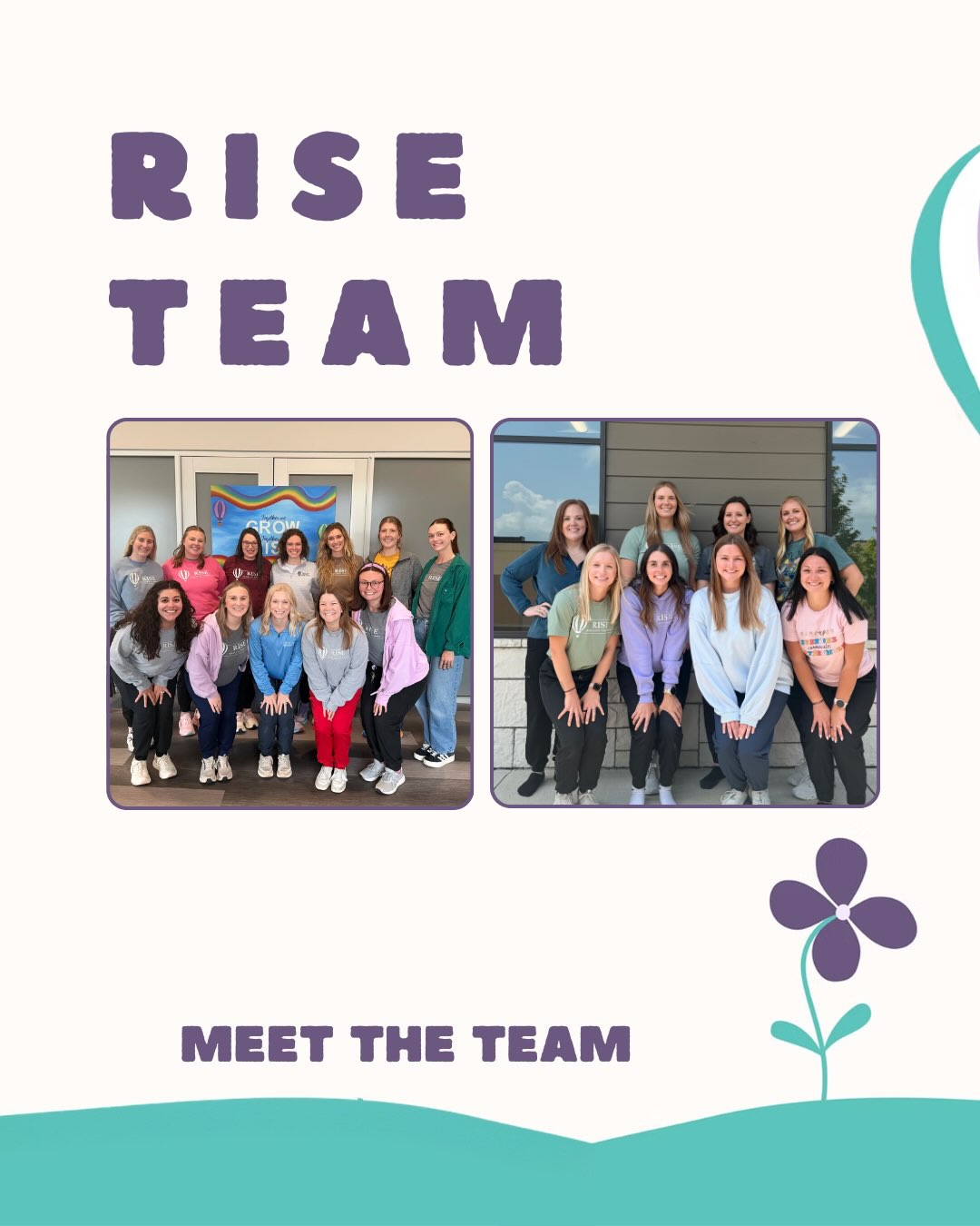 A team approach makes all the difference🙌🏼
At Rise Pediatric Therapy, our therapists and staff are passionate about creating a space where children feel supported, celebrated, and confident to be themselves.
Serving families in the surrounding communities of Des Moines, Iowa.
Visit our site to learn more + get started 🌷