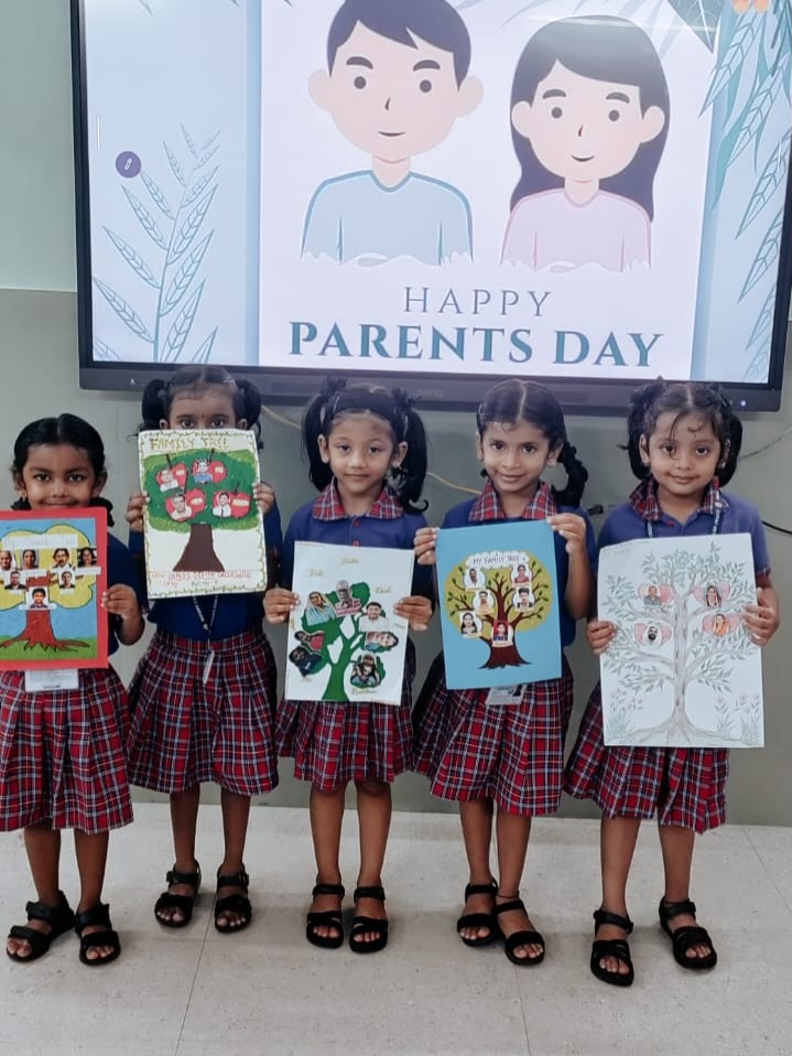 Family Tree Activity for Parentโs Day Sr.Kg.ICSE 25.7.26