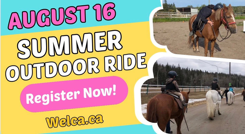 Don’t miss out on our last Summer Outdoor Ride!
Join us Sunday, August 16th for a 30-minute on lead ride around our property! Our coaches will teach about horses, WELCA’s history and more! Open to all ages 4+, fun for the whole family!
Register now using link in bio or at welca.ca
#yegsummer #yegkids #yegfamily #yegactivities #yegfamilyfun