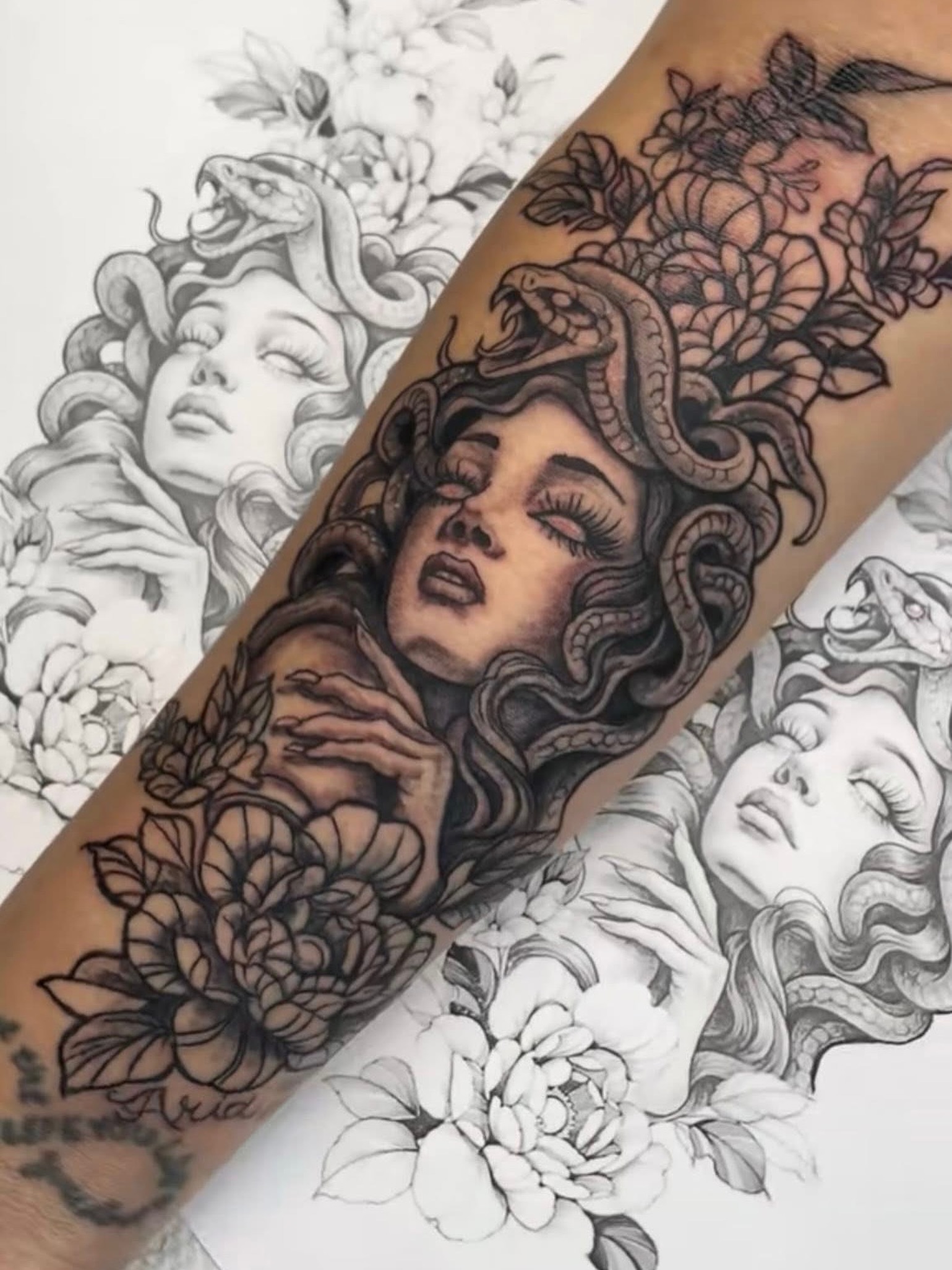 🐍 A Medusa that demands a second look.
Thinking about your own mythology-inspired tattoo or a custom black & grey piece? Mark is booking now!
Contact Mark directly at (737) 262-1533 to book.
•
•
•
•
•
•
#MedusaTattoo #MythologyTattoo #BlackAndGreyTattoo #AustinTattoo AustinTattooArtist ATXTattoo CustomTattoo InkLife TattooInspiration TattooDesign TattooCulture FlyingTigerTattoo BookNow