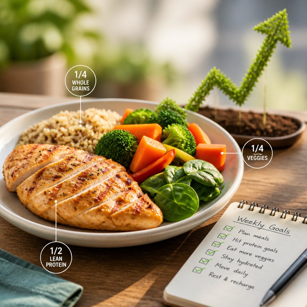 Small habits, steady wins. Today’s tip: pace your meals - chew slowly, pause between bites, and notice when you feel satisfied. Pair that with a protein-focused snack using our whey to support fullness and muscle recovery. I coach this kind of simple shift for real, lasting change. Want more habit-backed tips? Link in bio. 💪🌿✨
What habit will you try this week? Share below - I’ll cheer you on!