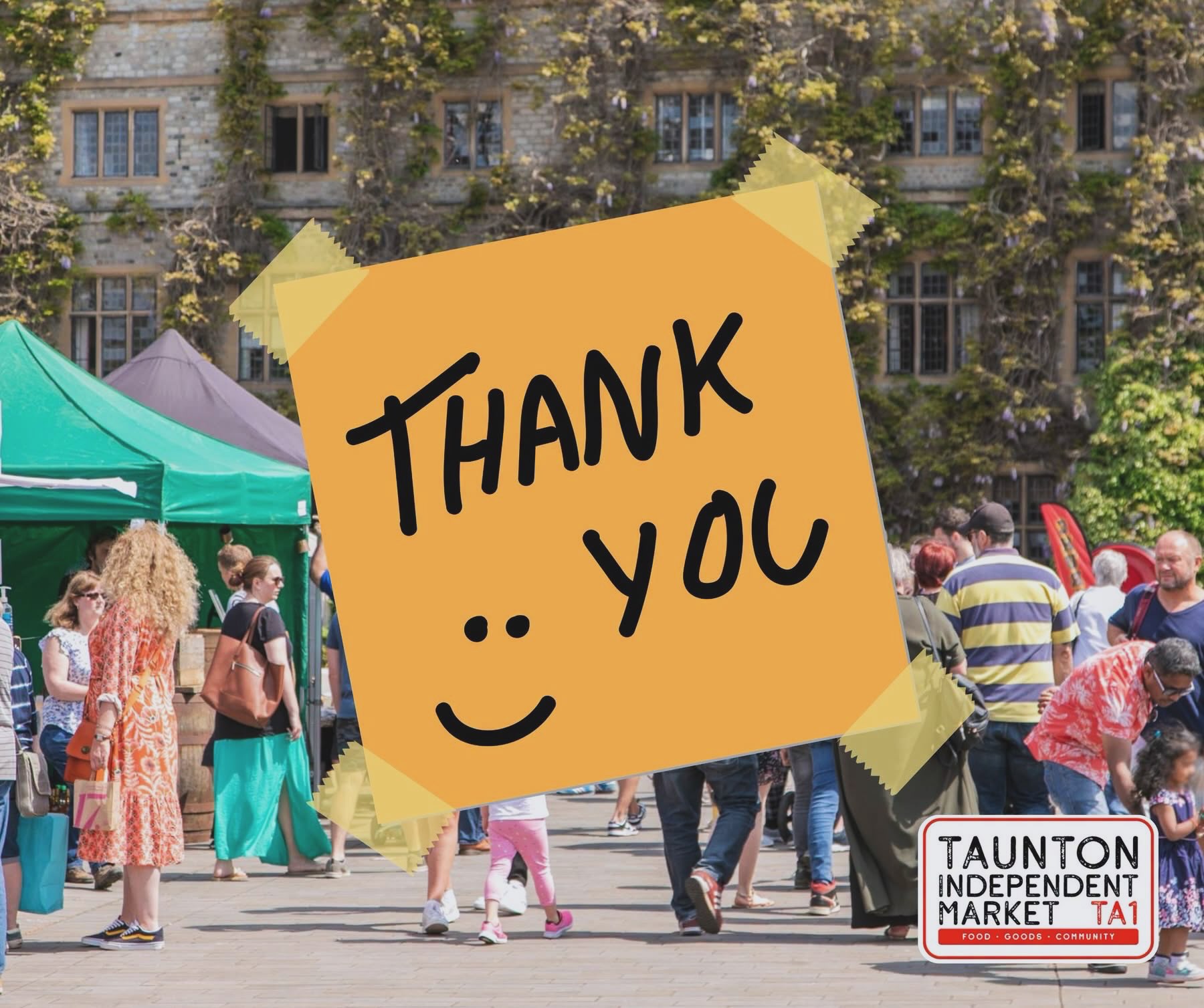 A huge THANK YOU to everyone who came along to the Taunton Independent Market on Saturday!
We know from other town centre traders in Taunton that some people decided to stay away from the town centre because of the planned protest, but thankfully it didn’t impact the lovely atmosphere on Castle Green. It was a relaxed, friendly day with plenty of people enjoying the sunshine, shopping local and catching up with friends.
You might also have noticed that the market looked a bit different this time. We tried a slightly new layout and we’d really love to know what you thought.
Did it work for you?
Was it easier to get around?
More space to eat and drink?
Or is there something you’d change?
Please let us know in the comments as we’re always looking at ways to make the market even better.
As always, a massive thank you to all of our fantastic traders, performers, volunteers, sponsors and everyone else who helps make these markets happen every fortnight. We really couldn’t do it without you all. ⭐️
See you again on Sunday 9th August! 🙂
#YourTownYourMarket #FoodGoodsCommunity #tauntonindependentmarket #somersetmarkets #taunton