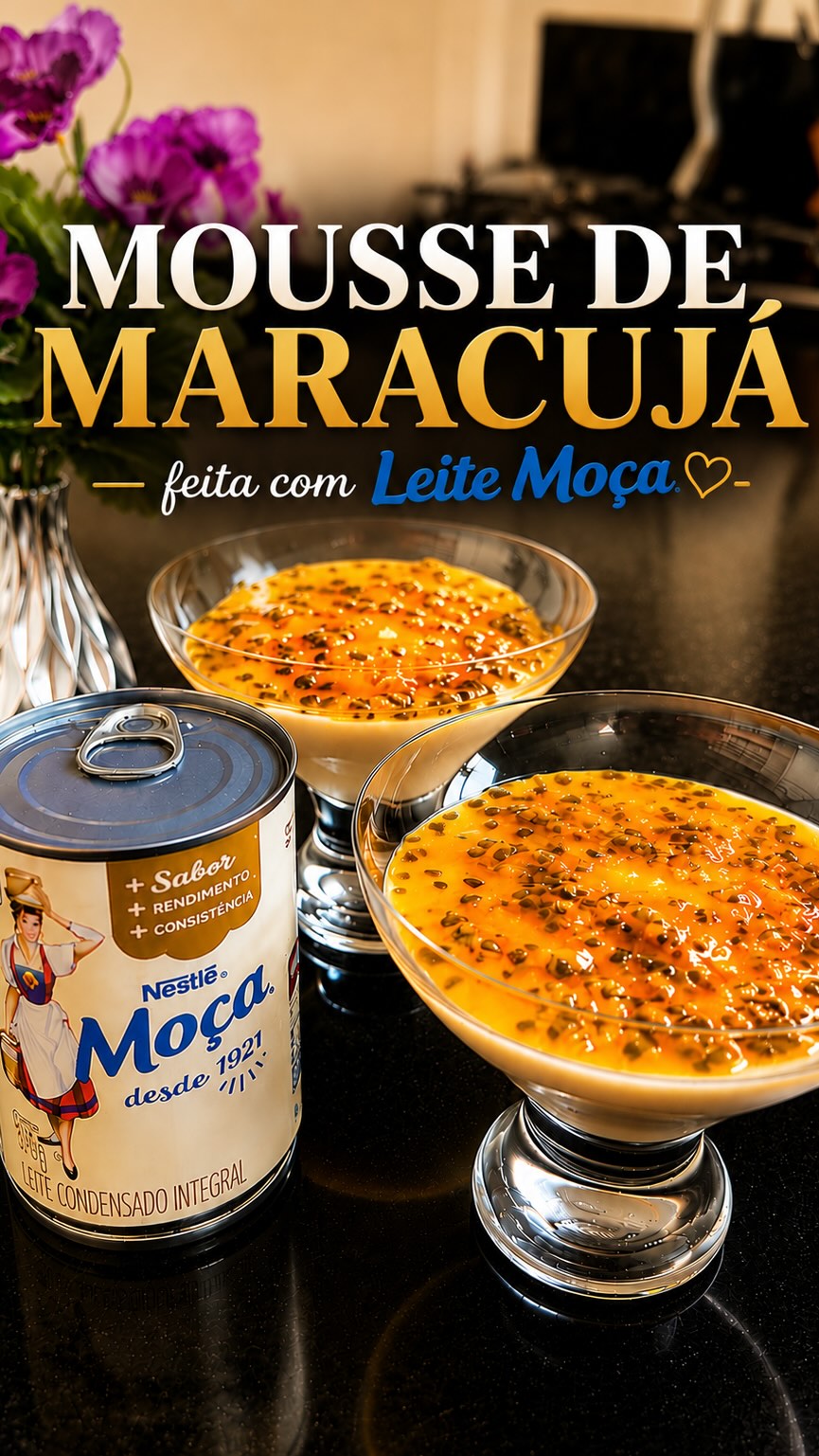 Tem receita que atravessa gerações… e essa mousse de maracujá é uma delas. 💛
Cremosa, leve e com aquele sabor que faz a gente querer repetir a sobremesa. O segredo? Um ingrediente que faz parte da cozinha dos brasileiros há décadas: Leite Moça. @leitemocanestle
🍮 Ingredientes da mousse:
• 250 ml de suco de maracujá
• 1 pote de iogurte natural (500ml)
• 3 xícaras de chá de leite em pó
• 1 lata de Leite Moça
✨ Para a calda:
• Polpa de 2 maracujás
• 5 colheres de sopa de açúcar
Leve ao fogo baixo até reduzir, espere esfriar e finalize por cima da mousse. Deixe, no mínimo, 4 horas na geladeira antes de consumir.
Agora me conta: quem não gosta de uma mousse? 😍
#jeitomoca #jeitomoça
#euparticipomoçalovers
#conexaonutris #moussedemaracujá