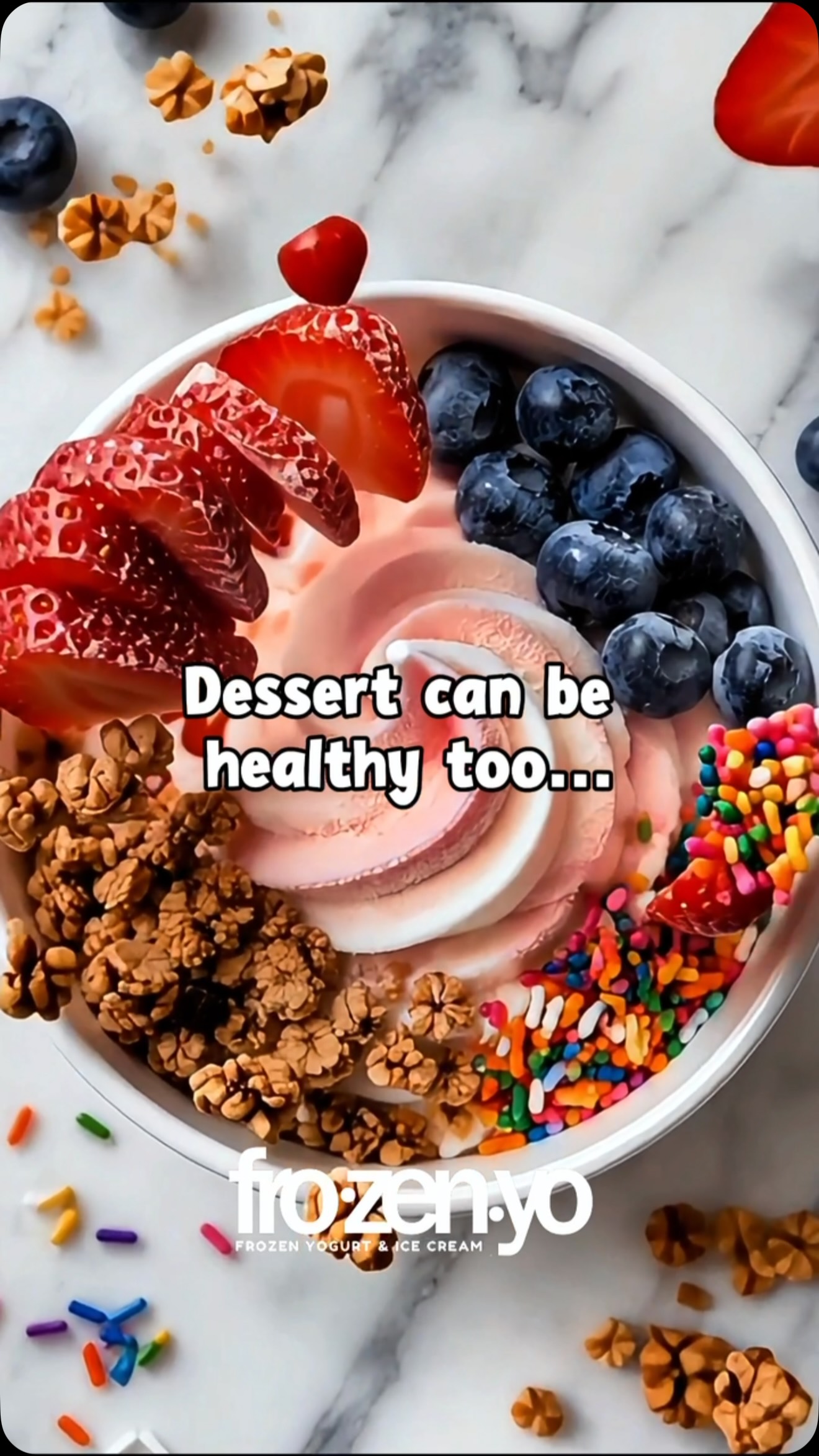 Your sweet tooth deserves better. 🍓
Treat yourself to a dessert that’s fully customizable with creamy frozen yogurt, fresh fruit, crunchy granola, and your favorite toppings. Build it your way, every time.
📍 FrozenYo DC
3000 Connecticut Ave NW
Washington, DC 20008
(Directly across from the Smithsonian National Zoo)
#FrozenYoDC #HealthyDessert #WashingtonDC #NationalZoo #FrozenYogurt