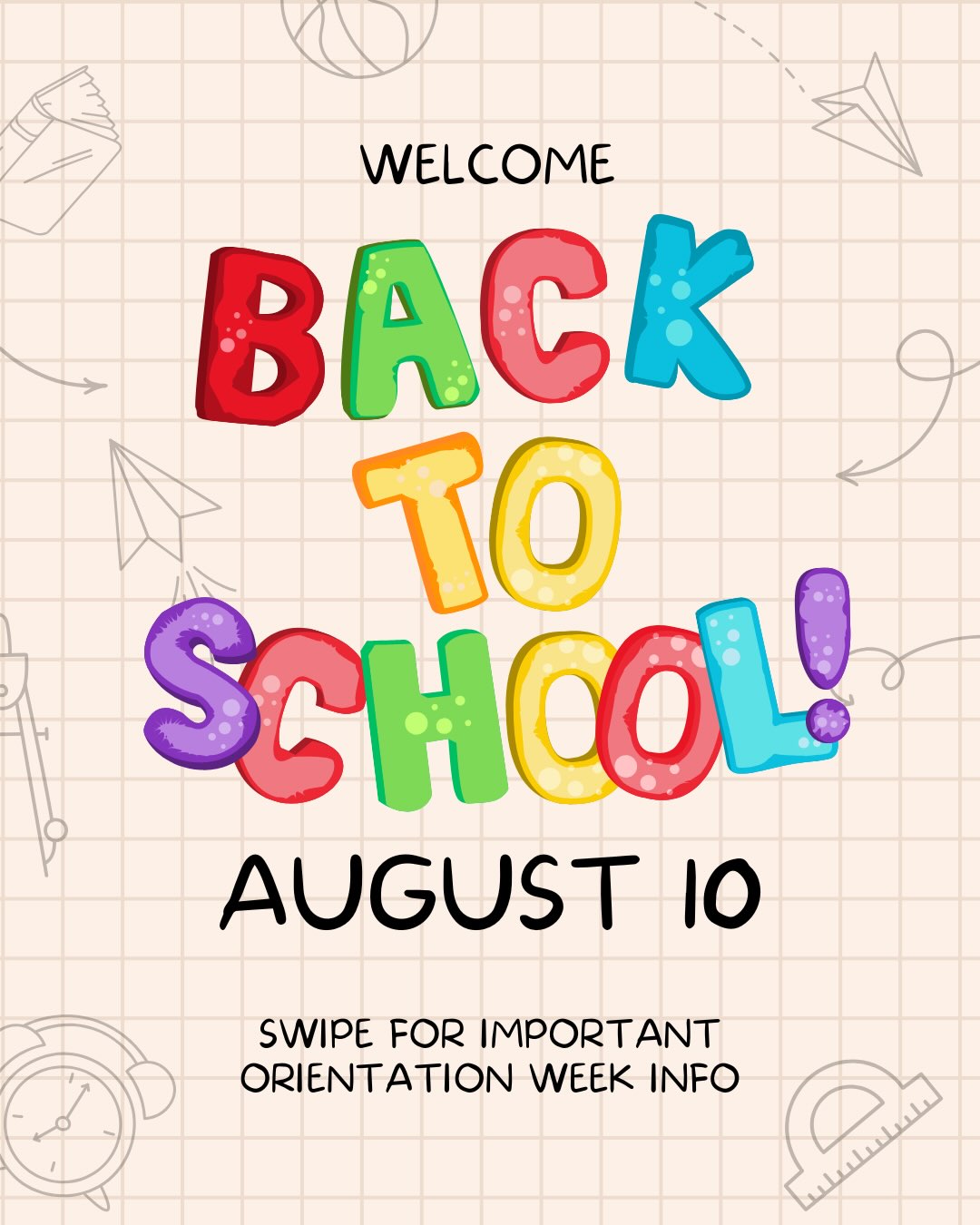 The countdown to the new school year is on! 🐾💚 we are so excited to welcome all of our new and returning Beechwood families!
Swipe for important orientation week dates:
📸 Middle School Registration in the MPR
• Last names A-M: Monday, August 3 | 1-3 PM
• Last names N-Z: Tuesday, August 4 | 1-3 PM
👋Orientations + Meet & Greets: Friday, August 7
• 11 AM: TK Orientation (MPR)
• 12 PM: Kinder Orientation (MPR)
• 1 PM: New Student Orientation (MPR)
• 1–1:30 PM: 1st Grade Meet & Greet*
• 2–2:30 PM: 2nd Grade Meet & Greet*
*An email will arrive by 12:30 PM from your child’s teacher. Please go directly to the classroom for the meet & greet.
📧 All other class placements will be emailed Friday, August 7 by 4 PM (please complete AIR!)
See you soon!