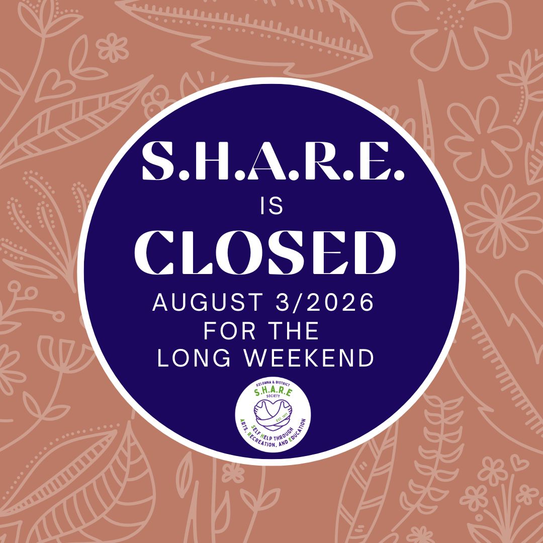 Enjoy your long weekend! See you Tuesday August 4th.
Happy B.C. Day.