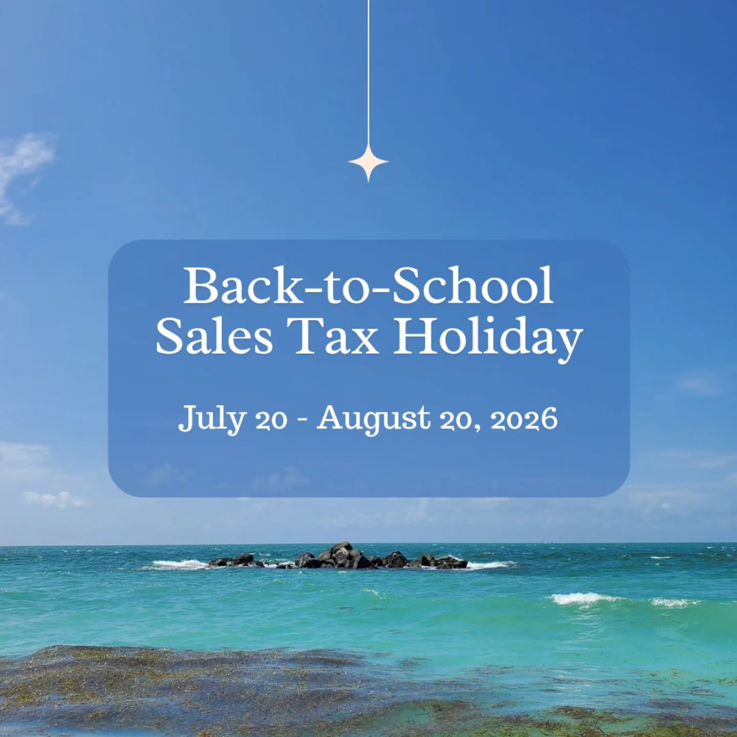 * FL Residents *
Now is the time to buy back to school items!
Florida's back to school sales tax holiday runs July 20 through August 20.
During this period, no state or local sales tax will be collected on
🌴 Clothing
🌴 Footwear
🌴 Certain accessories priced at $100 or less per item
🌴 Certain school supplies priced at $50 or less per item
🌴 Learning aids and jigsaw puzzles $30 or less
🌴 Personal computers $1,500 or less