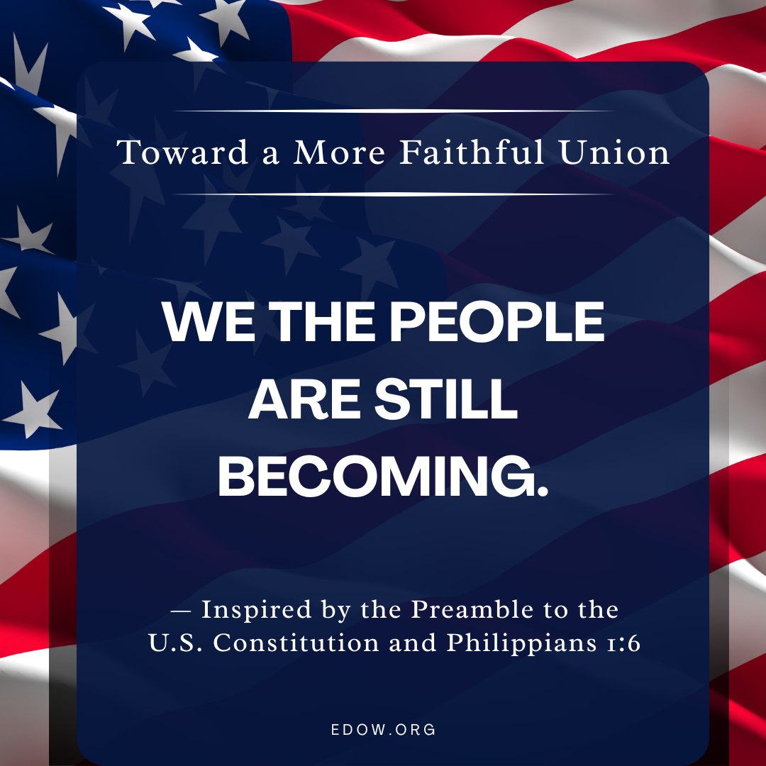 As we observe the 250th anniversary of our nation's founding, we remember that a people—like a church, like a disciple—is always being formed.
Our common life together is not finished. In Jesus Christ, repentance and hope can belong to the same story. By God’s grace, we can face the truth with courage and continue becoming a people more ready for justice, mercy, and the work of peace.