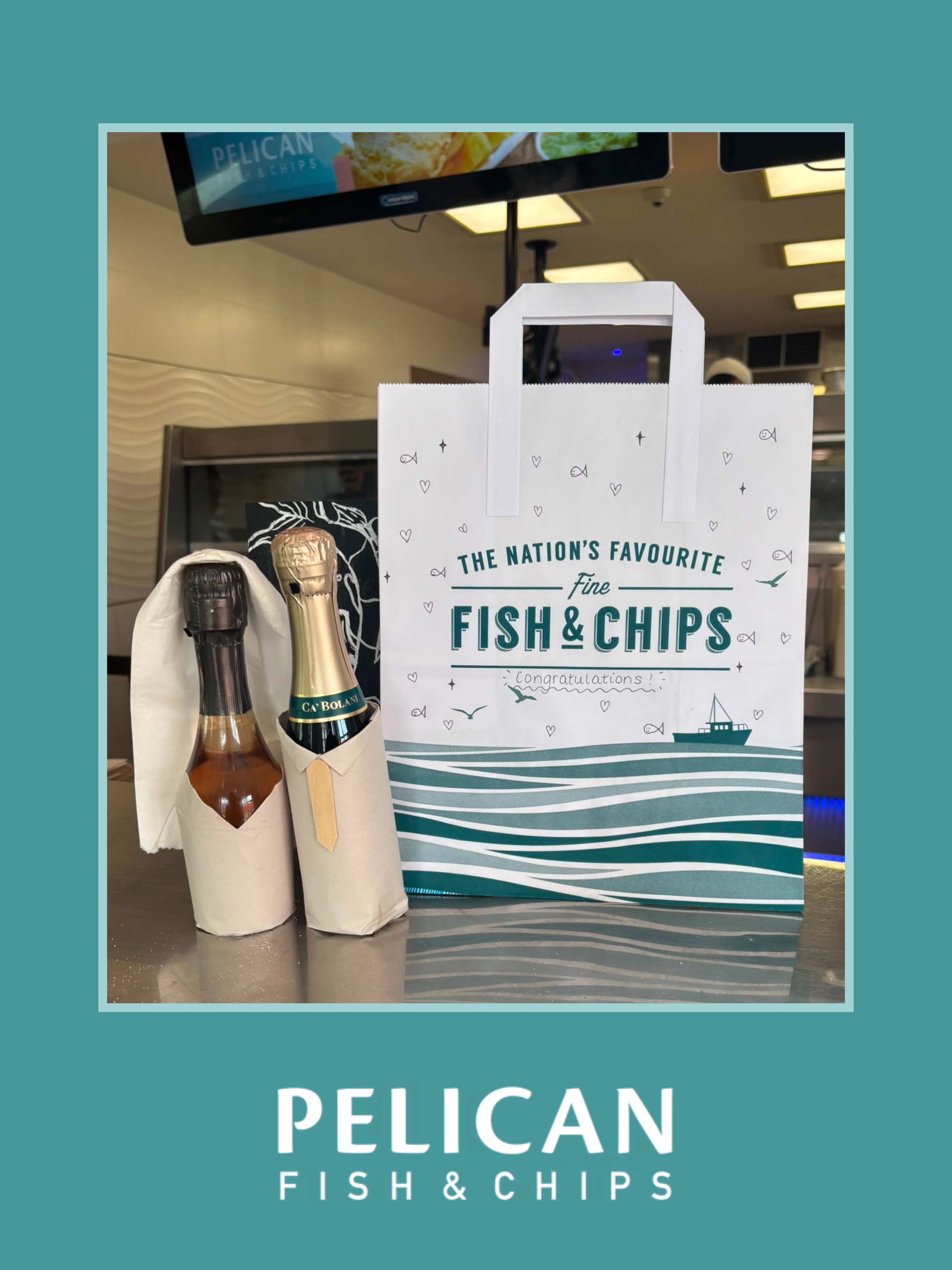 A wedding…with fish and chips? That’s our kind of love story 💍❤️🐟
We absolutely love celebrating life’s big moments with our customers, and our team couldn’t resist adding a few extra special touches to this takeaway order…
Congratulations to the newlyweds - we hope you enjoyed every bite 😍
#thepelicanfishandchips #supportlocal #wedding