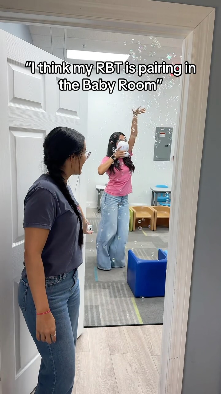 POV: You think your RBT is just playing in the baby room… 🫧😂
Meanwhile, they’re building trust, creating motivation, and creating positive experiences that make learning possible. 💙
What’s your favorite way to pair with a client? Tell us in the comments! ⬇️
#ABA #RBTLife #Pairing #AutismSupport #BehaviorAnalysis