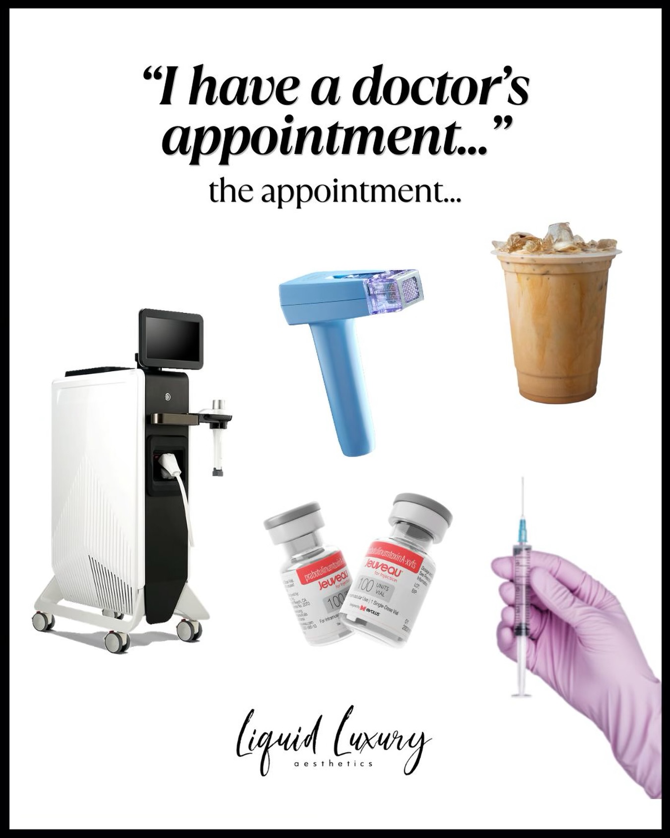 If you know, you know. ๐
Around here, a โdoctorโs appointmentโ usually includes a little tox, a collagen boosting treatment, and an iced coffee. ๐คทโโ๏ธ
๐ (631) 760-1124
๐ www.liquidluxuryaesthetics.com
๐ 1030 W Jericho Tpke Suite 5 Smithtown, NY 11787
๐ง info@liquidluxuryaesthetics.com
๐ฉ๐ผโโ๏ธ Ina LaRocca-Tocco, FNP-C
๐คณ TikTok: liquidluxury_aesthetics
#Tox #MedicalAesthetics #MedSpaLife #SelfCare #LongIslandMedSpa