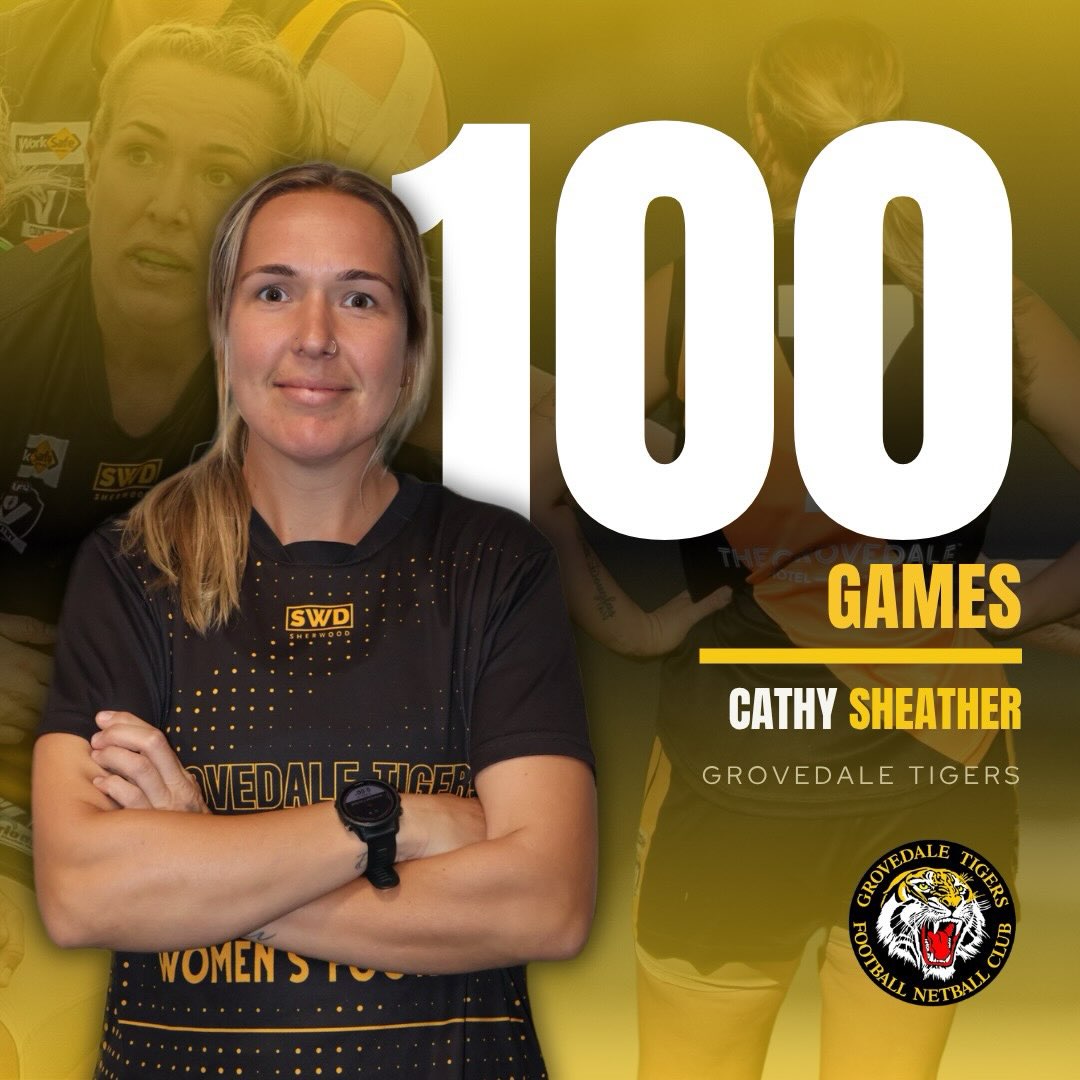 🖤💛100 Games for Cathy Sheather💛🖤
Congratulations to Cathy Sheather who plays her 100th game for the Tigers tonight.
A member of our inaugural Senior Women’s team, Cathy has been instrumental in shaping our women’s program into what it is today.
Thank you Cathy, we’re lucky to have you as part of our club and can’t wait to celebrate with you tonight 🐯