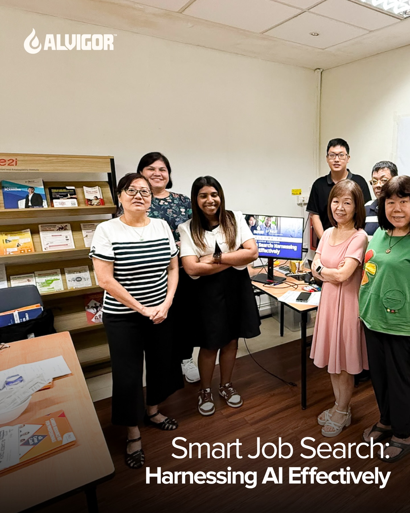 Job searching can feel overwhelming, but with the right mindset and tools, it can also become a lot more manageable!
During our Group Coaching programme, Smart Job Search: Harnessing AI Effectively, we spent time with the participants exploring on how AI can support their job search journey. From improving resumes and LinkedIn profiles to creating stronger, more tailored job applications.
What made the session special was seeing participants become more open, curious, and confident as they discovered practical ways to use AI for their career goals. It was not just about technology, but about helping each person take their next step with more clarity and purpose.
A big thank you to @ntuc.e2i for the opportunity to be part of this meaningful session.
#ALVIGOR #e2i #SmartJobSearch #CareerCoaching #JobSearch