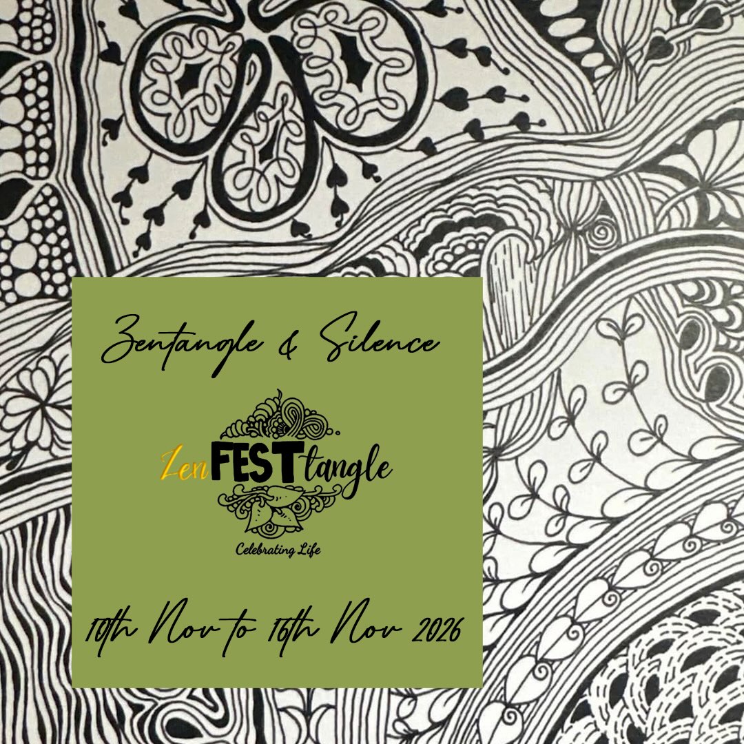 ZENfesttangle 7.0 is Here!
After the incredible success of ZENfesttangle 6.0, we are delighted to invite you to ZENfesttangle 7.0.
The beautiful feedback from participants last year truly touched our hearts. Many shared that it was one of the most relaxing, joyful and inspiring experiences they had ever attended and were grateful for the precious hours every evening to disconnect from stress and reconnect with themselves. The friendships, laughter and creativity made it an unforgettable week, and we cannot wait to create that magic again.
10th November to 16th November 2026
6:00 pm to 8:00 pm IST
US East (EDT): 8:30 AM – 10:30 AM
US West (PDT): 5:30 AM – 7:30 AM
UK (BST): 1:30 PM – 3:30 PM
Singapore (SGT): 8:30 PM – 10:30 PM
Canada East (EDT): 8:30 AM – 10:30 AM
Canada West (PDT): 5:30 AM – 7:30 AM
Japan (JST): 9:30 PM – 11:30 PM
What You’ll Receive….
7 inspiring Zentangle classes over 7 days
Learn from 7 Certified Zentangle Teachers from India, each bringing their own unique style and creativity.
Recordings of every session, so you can learn at your own pace whenever you wish.
Registration Fee as always only USD $100
Payment Links
International Payments (PayPal):
https://www.paypal.com/ncp/payment/XLG6P4MFHQRJC
(Kindly only pay in USD)
India (UPI):
https://imjo.in/dqgEbb
ZENfesttangle is a wonderful opportunity to learn, relax, meet a passionate community of artists and experience the joy of creating together.
Come and be a part of a week filled with creativity, mindfulness and inspiration.
We can’t wait to welcome you to ZENfesttangle. Register now!
#online #zenfesttangle #creativity #czt #zentangle
