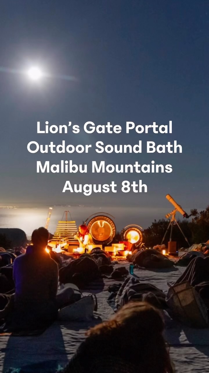 ✨ LIONSGATE PORTAL • AUGUST 8 • MALIBU MOUNTAINS ✨
The Early Bird Ticket ends this Friday, and we’re already 50% sold out!
Join us for an unforgettable evening beneath the stars as we celebrate the Lion’s Gate Portal with an extraordinary collective of musicians, gong masters, and sound healers.
🎶 Led by Michelle Berc
✨ Special Guest: Gong Master Don Conreaux
🎵 Joel Long — Sitar
🎤 Priya — Ethereal Vocal Soundscapes
🥁 Gong Master Yael Shapiro
💫 Sonic Being Sound Healers: Anja, Leslie, Annalee & more to be announced
🔭 Stargazing with our favorite astronomer, Katie Carolan
Surrounded by the energy of the Malibu Mountains, we’ll gather for an immersive sonic journey, community, and a sky full of stars.
🎟️ Early Bird pricing ends Friday.
Reserve your space before this ticket tier disappears.
#LionsGatePortal #SoundBath #Malibu #GongBath #SoundHealing