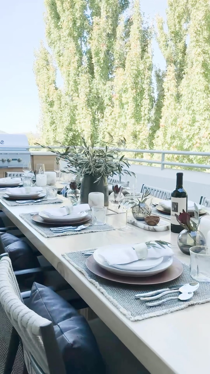 The best gatherings happen where thoughtful design meets effortless hospitality.
This outdoor dining space celebrates the beauty of al fresco living with timeless materials, understated elegance, and purposeful details—from the custom table with its integrated wine trough to the warm textures, natural greenery, and inviting seating that encourage guests to linger long after the meal.
At Sonoma Interiors, we believe exceptional design extends beyond the walls of a home, creating outdoor spaces that are as welcoming, functional, and beautifully curated as the interiors they complement.
Design: @sonomainteriors
#sonomainteriors #outdoorliving #alfrescodining #californialiving #winecountrystyle