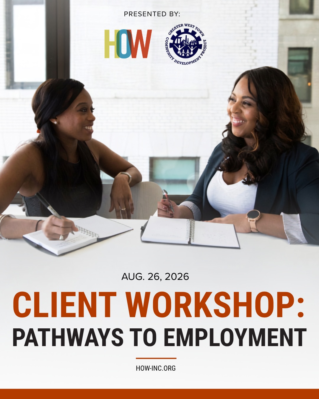This August, we're partnering with @greaterwesttownproject to open new doors to education, career training, and real employment opportunities.
Our goal is simple: give HOW clients easy access to industry-recognized job training, high school diplomas, career coaching, and employment opportunities that actually lead somewhere.
Housing lays the foundation––lasting stability means going a step further. We can't wait to make that step forward with our clients and GWTP next month!