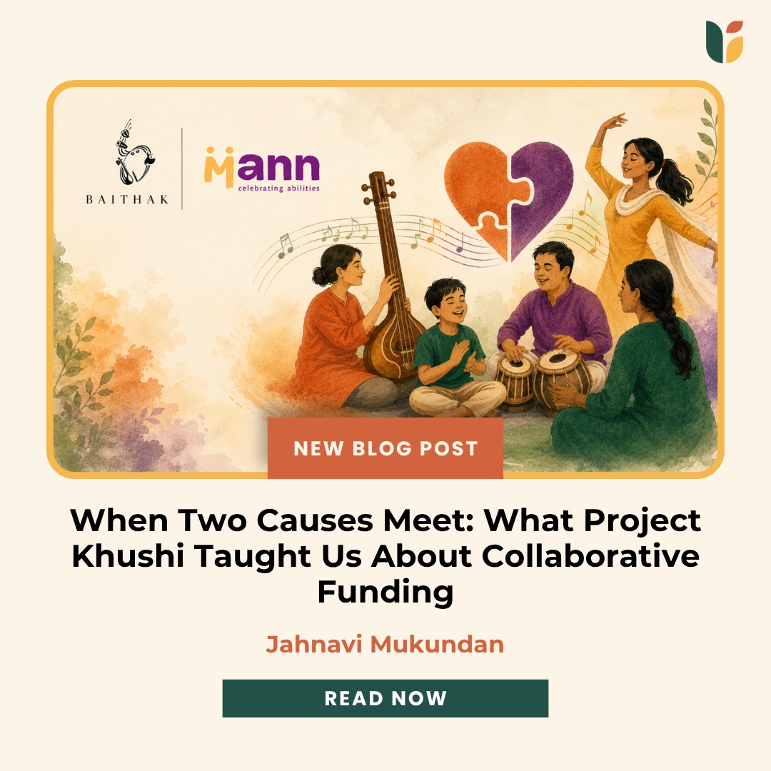 Some of the most meaningful collaborations begin with a simple introduction.
When @baithakfoundation wanted to make Indian classical music and dance more accessible to persons with intellectual and developmental disabilities, they came to us looking for the right partner. We introduced them to @mann_org, and together, they brought Goalkeep on board to help learn from the journey.
The result is Project Khushi, an ongoing pilot that brings together arts, disability inclusion, and thoughtful evaluation. More importantly, it shows what can happen when organisations with different strengths come together around a shared purpose.
At Upadhyaya Foundation, we believe philanthropy can do more than fund good work. It can connect people, ideas, and organisations that might never have found each other otherwise.
As Disability Pride Month comes to a close, we reflect on what this collaboration has taught us about collaborative funding, trust, and building inclusion across sectors.
Written by Jahnavi Mukundan, Manager - Portfolio, this blog reflects on the role philanthropy can play in connecting organisations across sectors to create more meaningful and inclusive change.
Read the full blog here:
https://www.upadhyayafoundation.org/post/when-two-causes-meet-what-project-khushi-taught-us-about-collaborative-funding
#ProjectKhushi #CollaborativeFunding #DisabilityInclusion #DisabilityPrideMonth #UpadhyayaFoundation