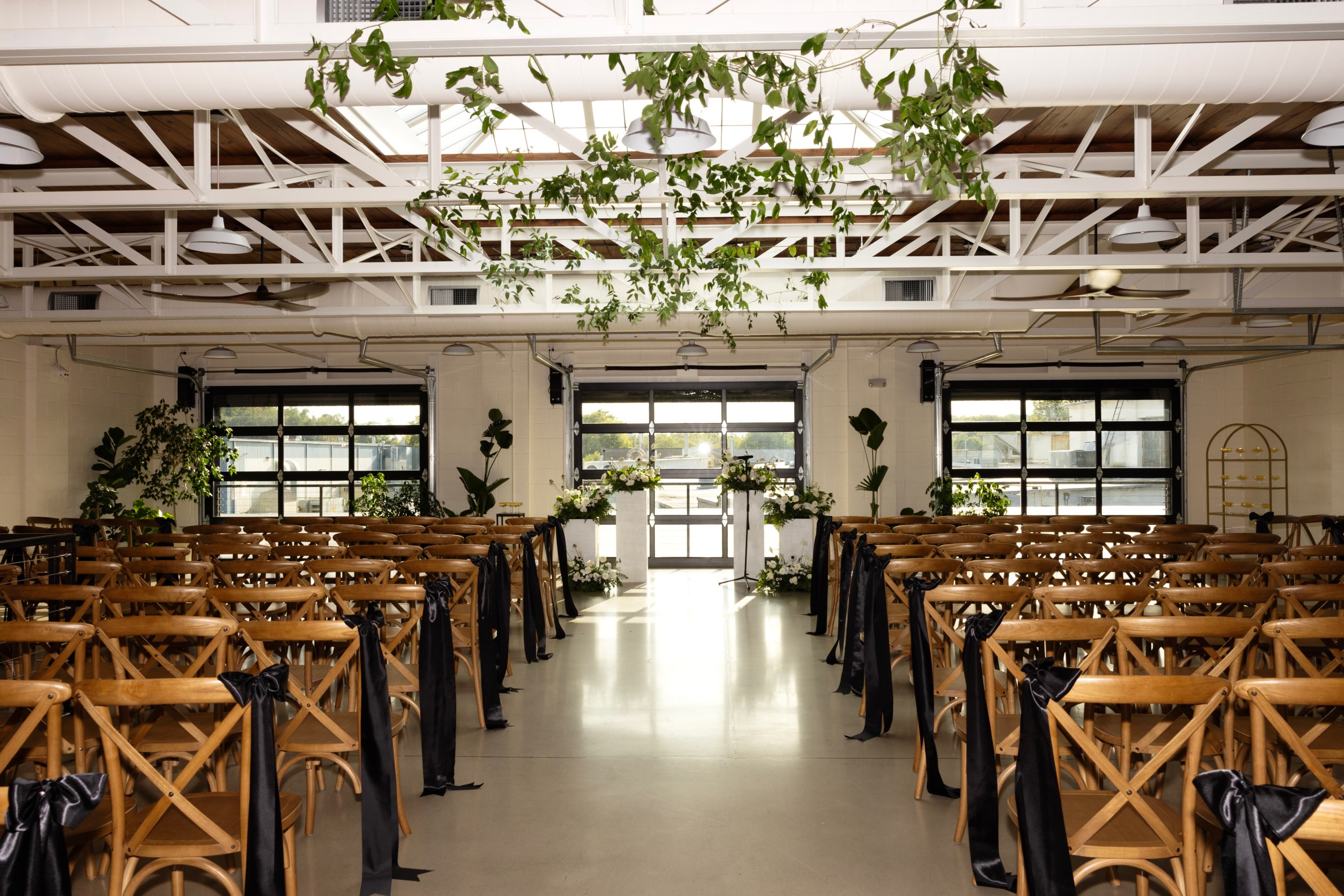 Ceremony in The Atrium💍🤍🌿 Forever obsessed with the black satin bows along the aisle and greenery accents from Makenzie & Adam’s wedding 😍 150 guests comfortably seated to witness their vows 🥂
✨Details:
Photographer: @janaerosephotography
Coordinator: @alisamarie.co_saraf with @alisamarie.co
Florist: @pollinateandpop
DJ & Photo Booth: @completewedo
Beauty: @_blendbeautybar_
Caterer: @tfbcatering
Couple: @kenz_kondra & @adamkondraskiakaak
#thebookinghouse #weddingceremony #lancasterpaweddings #paweddingvenue #pabride