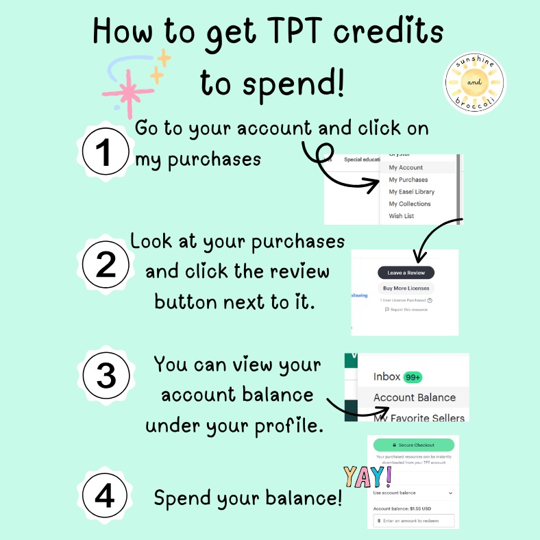 TPT sale starts TOMORROW! 🎉
Consider this your reminder to review those past purchases and collect your TPT credits before you shop! Save a little extra + show your favorite teacher authors some love. 💛