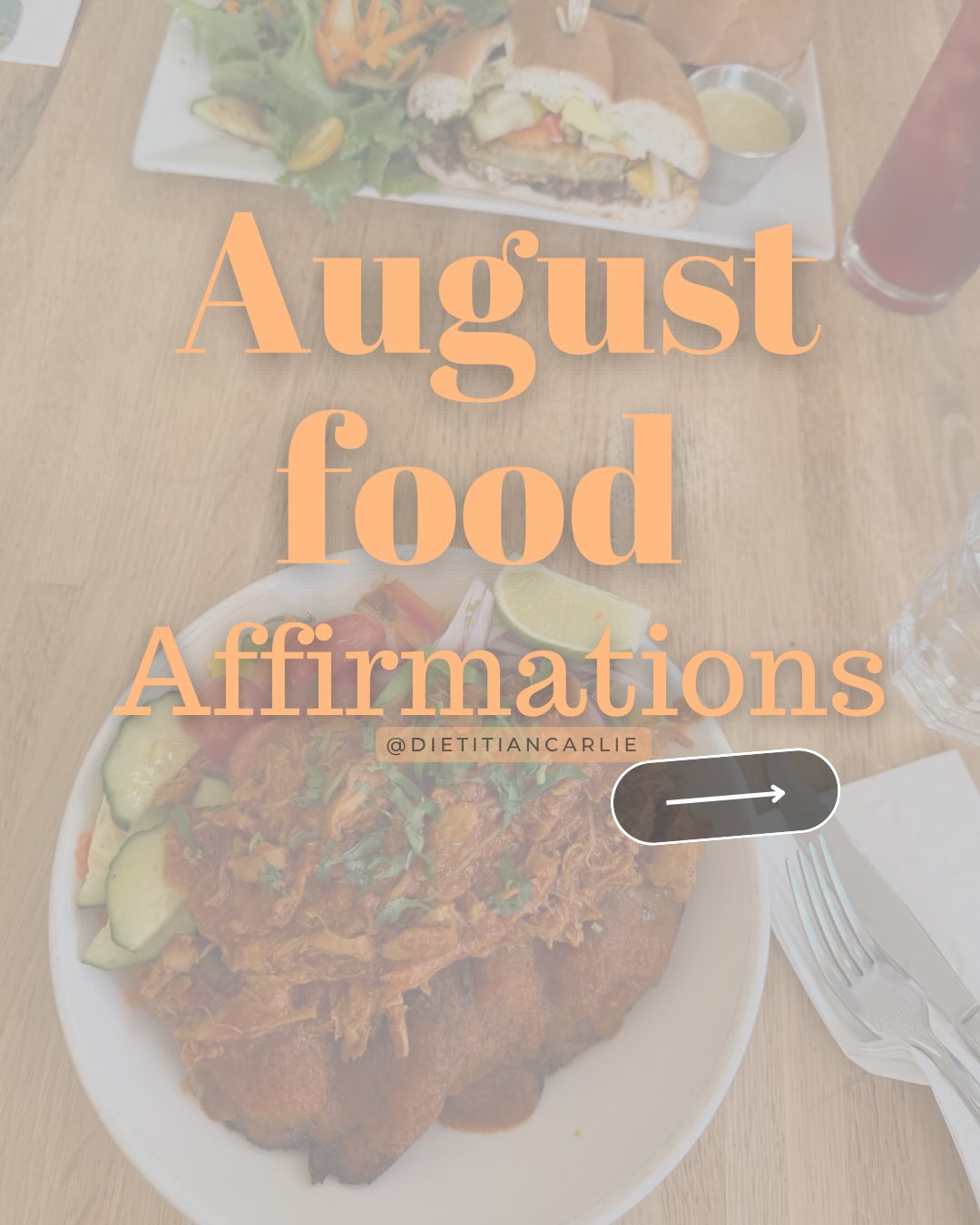 Hello August, take what you need and let me know in the comments which one it is. ✨✨✨
#mindfuleating #foodaffirmations #foodfreedom #blackdietitian #augustaffirmations