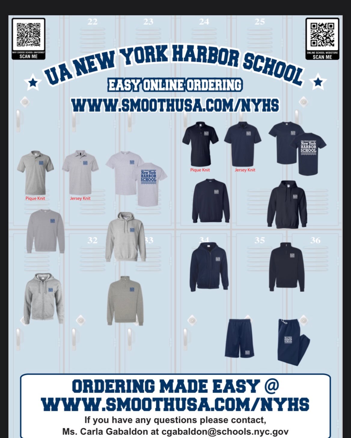 Show your school spirit by purchasing official NYHS apparel and merchandise for students, families and Staff. Check the link in the Bio